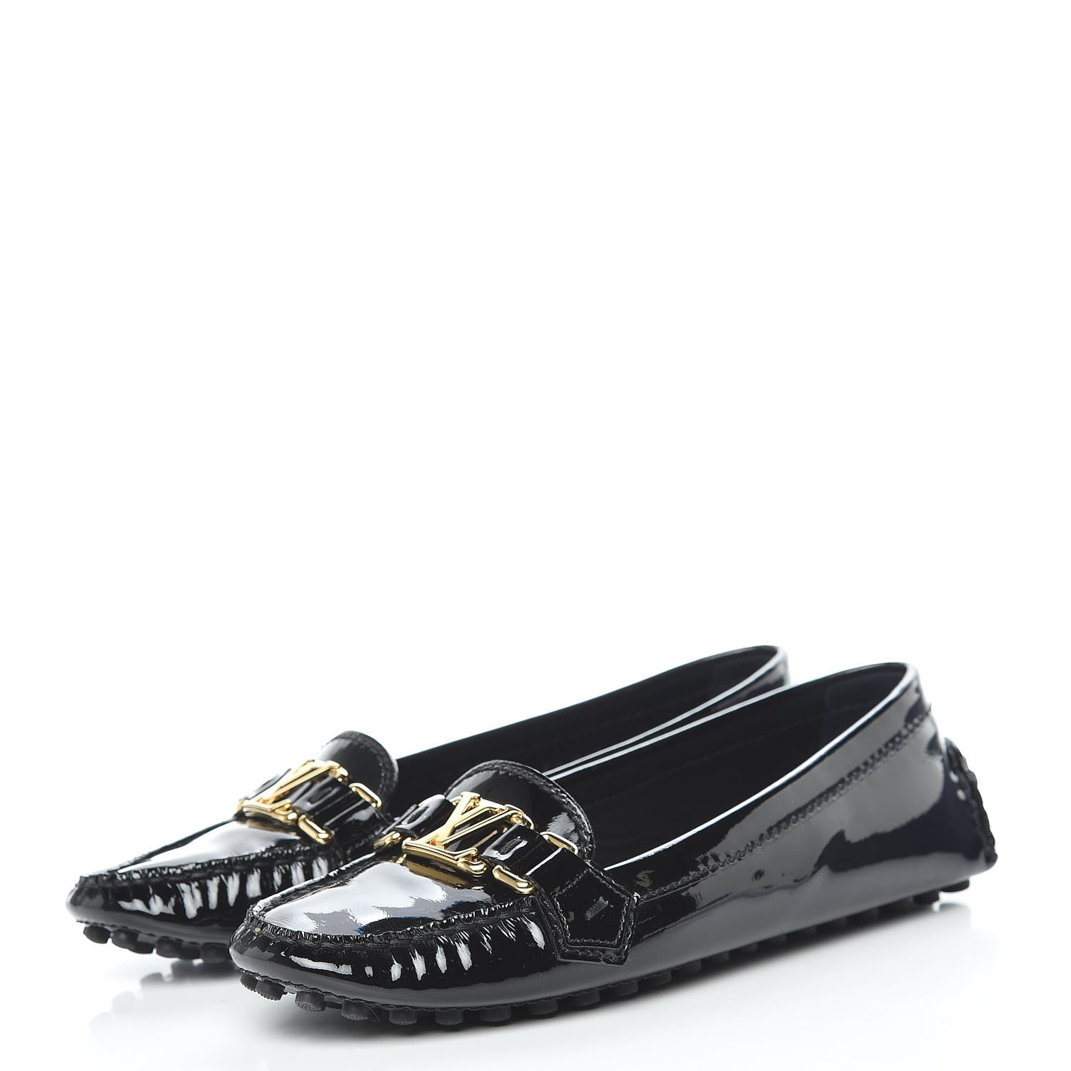 LOUIS VUITTON PATENT LEATHER OXFORD LOAFERS