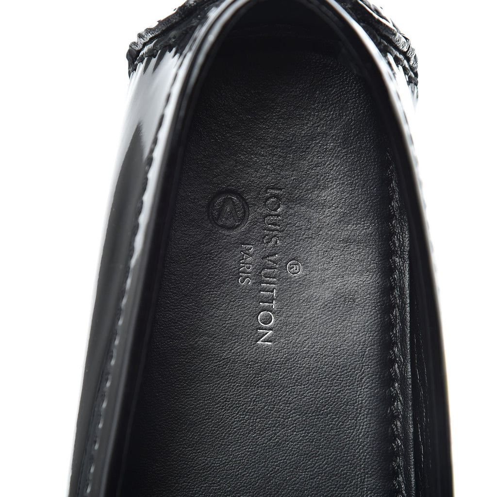 LOUIS VUITTON PATENT LEATHER OXFORD LOAFERS