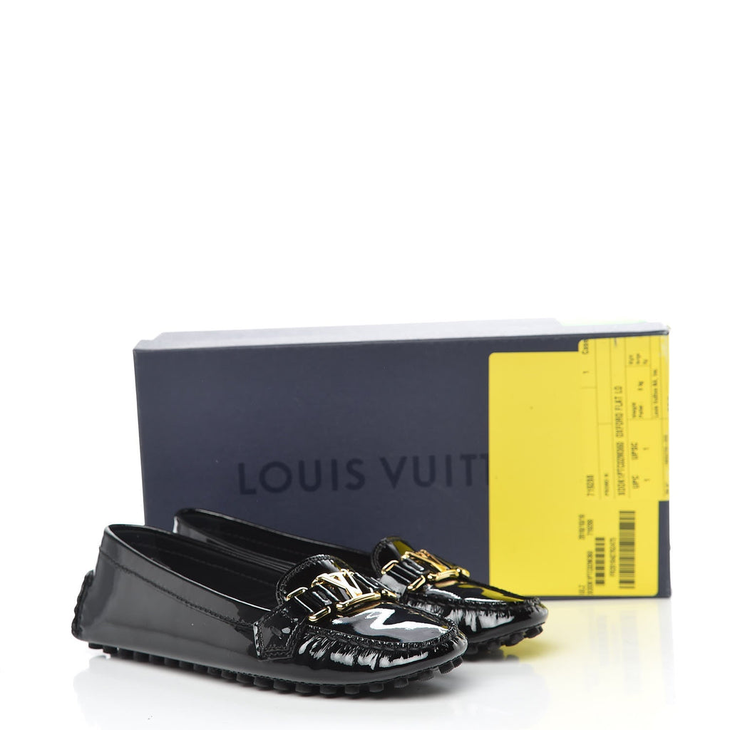 LOUIS VUITTON PATENT LEATHER OXFORD LOAFERS