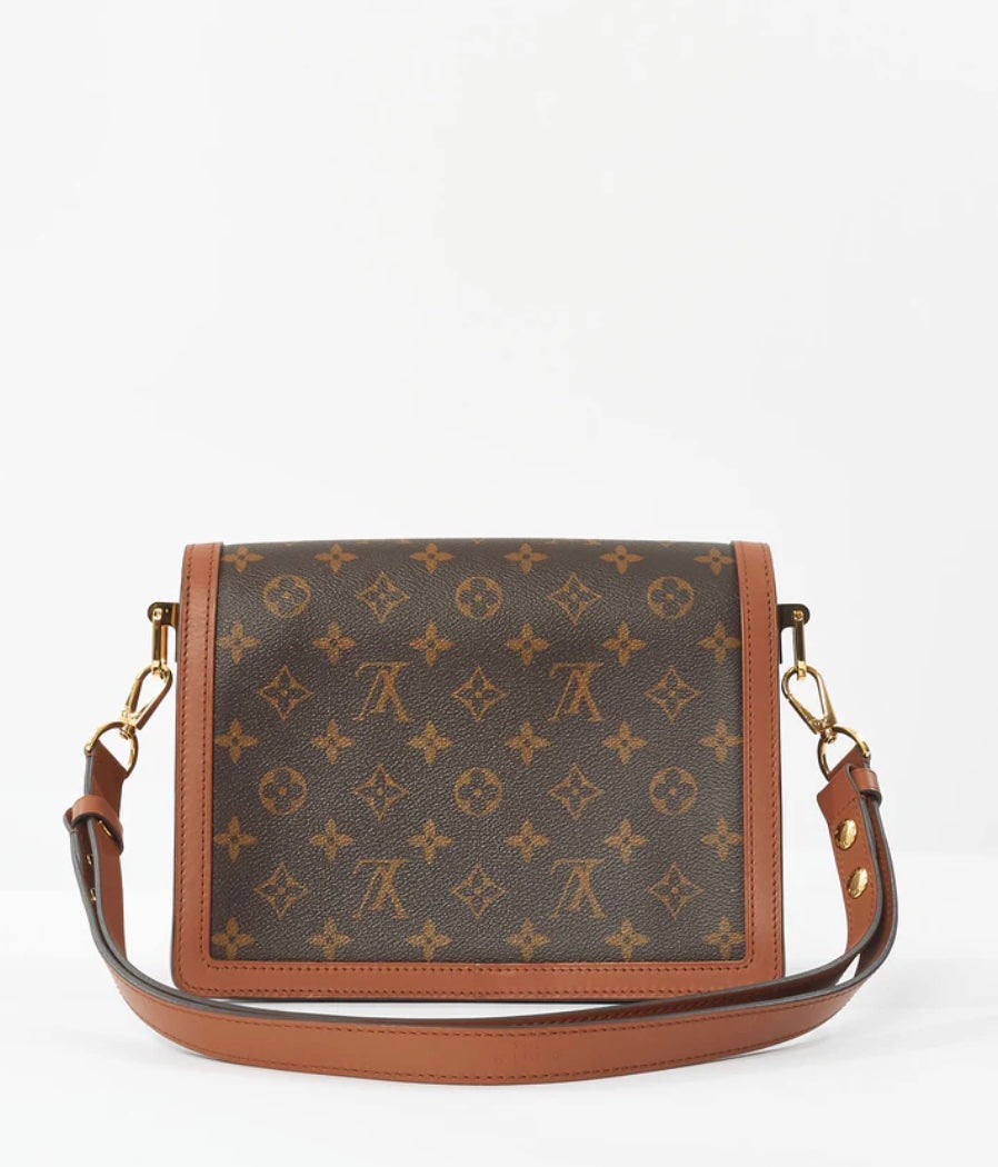 LOUIS VUITTON REVERSE MONOGRAM DAUPHINE MM CROSSBODY