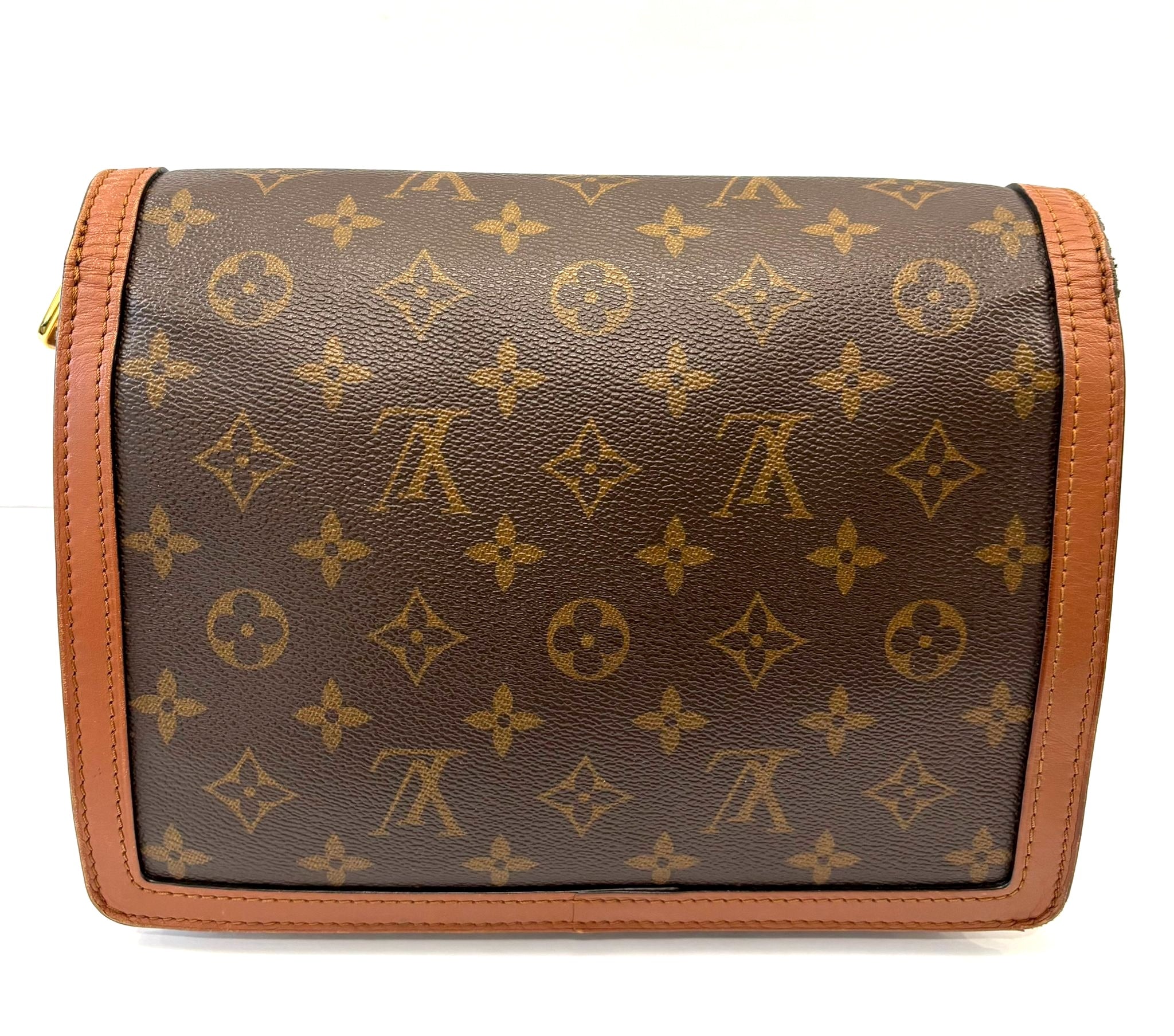 LOUIS VUITTON REVERSE MONOGRAM DAUPHINE MM CROSSBODY