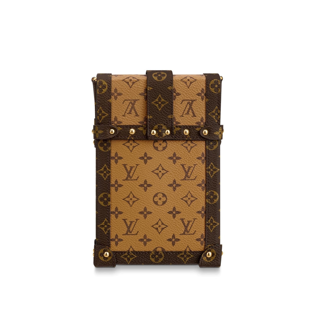 LOUIS VUITTON REVERSE MONOGRAM VERTICAL TRUNK POCHETTE