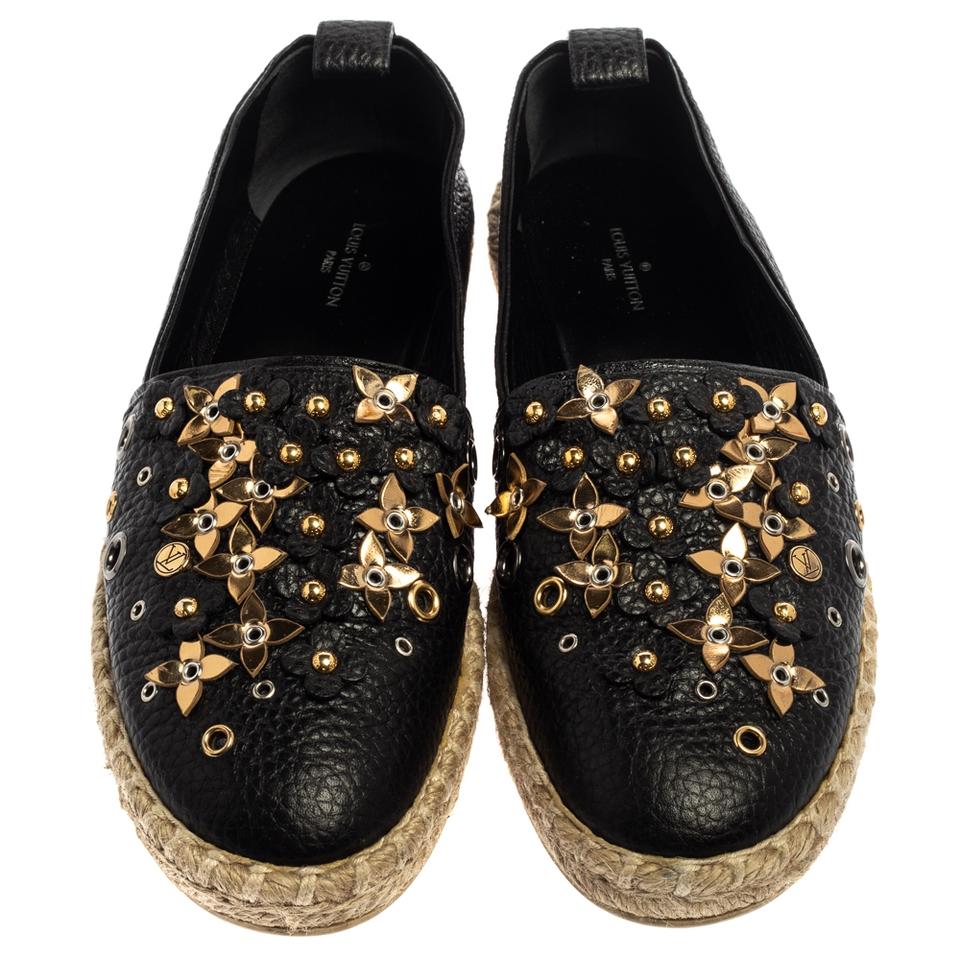 LOUIS VUITTON TROPICAL BLOOM LEATHER ESPADRILLES