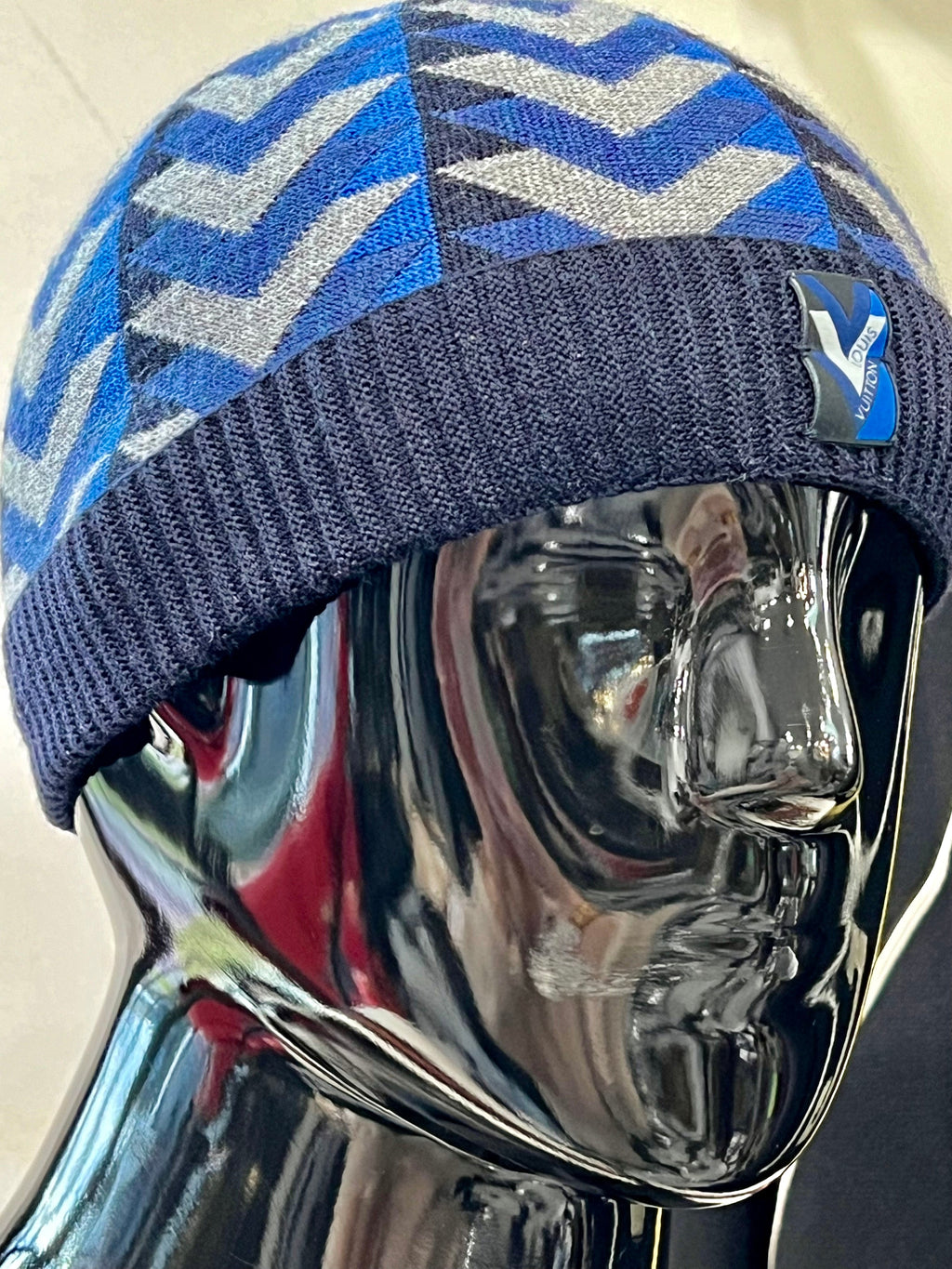 LOUIS VUITTON V OBSESSION WOOL BEANIE HAT