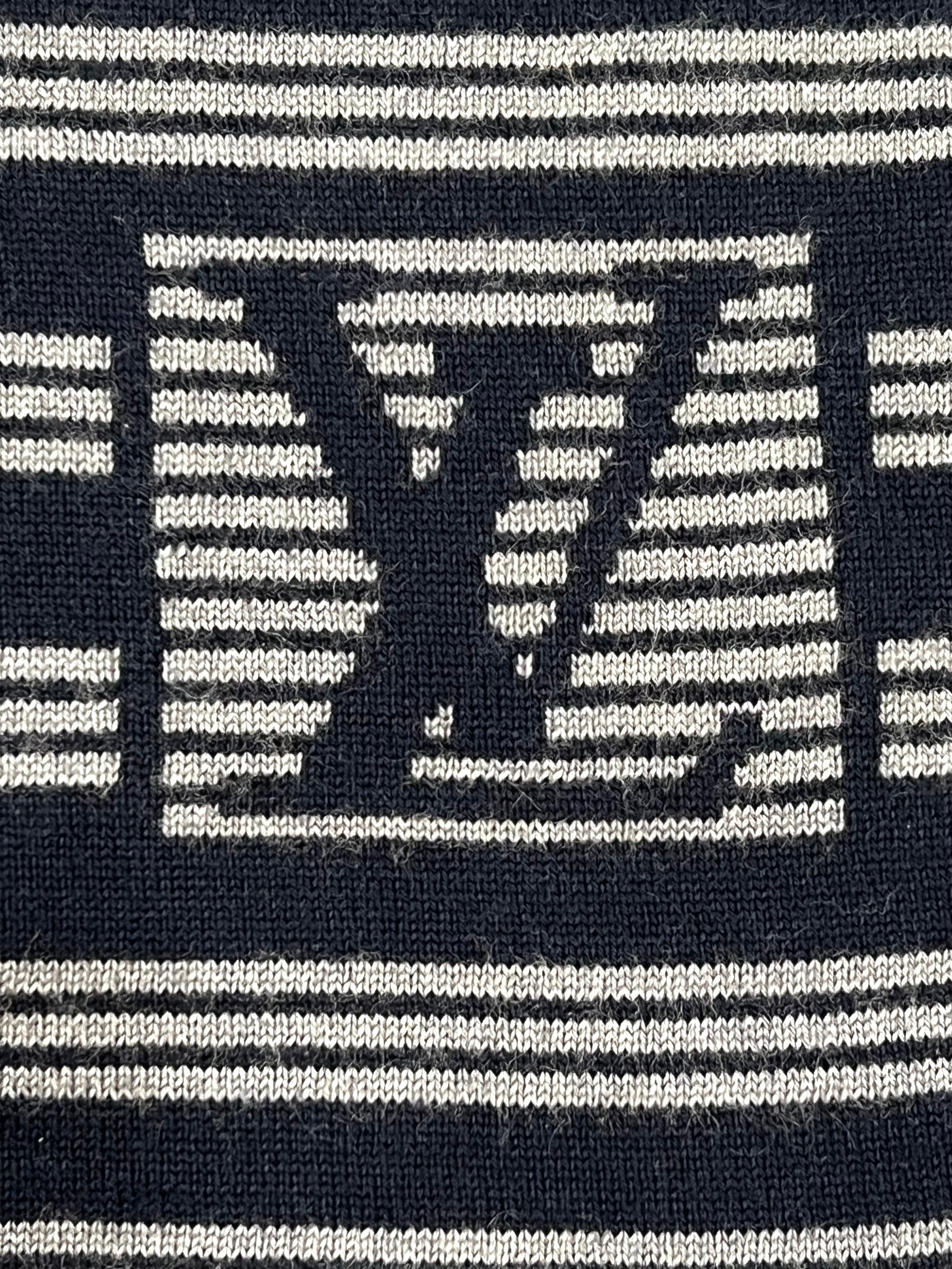 LOUIS VUITTON KARAKOSTRIP WOOL CASHMERE LV SCARF