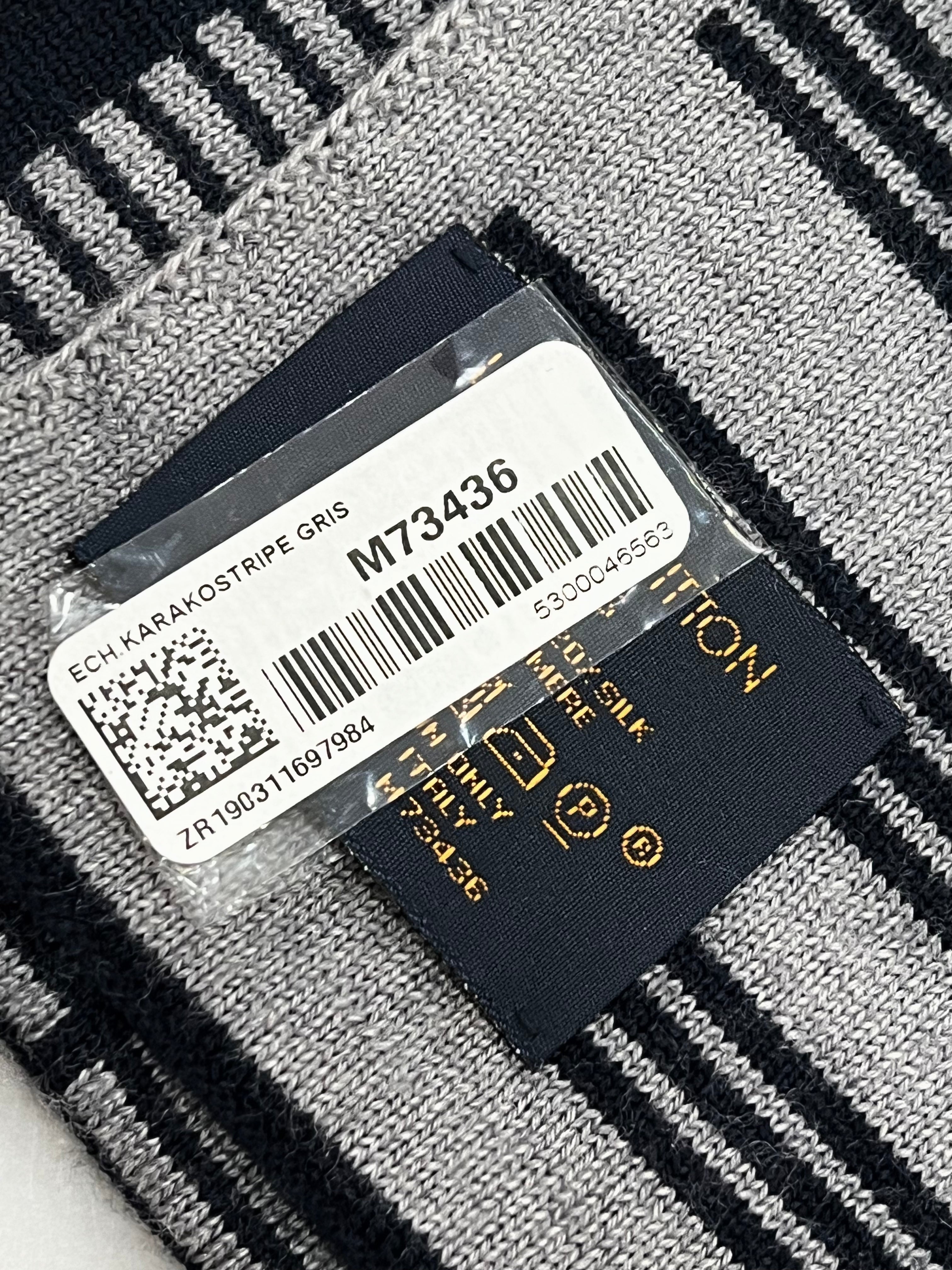 LOUIS VUITTON KARAKOSTRIP WOOL CASHMERE LV SCARF