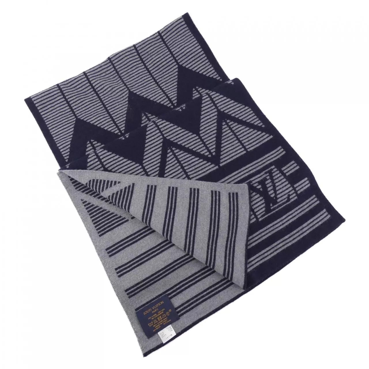 LOUIS VUITTON KARAKOSTRIP WOOL CASHMERE LV SCARF