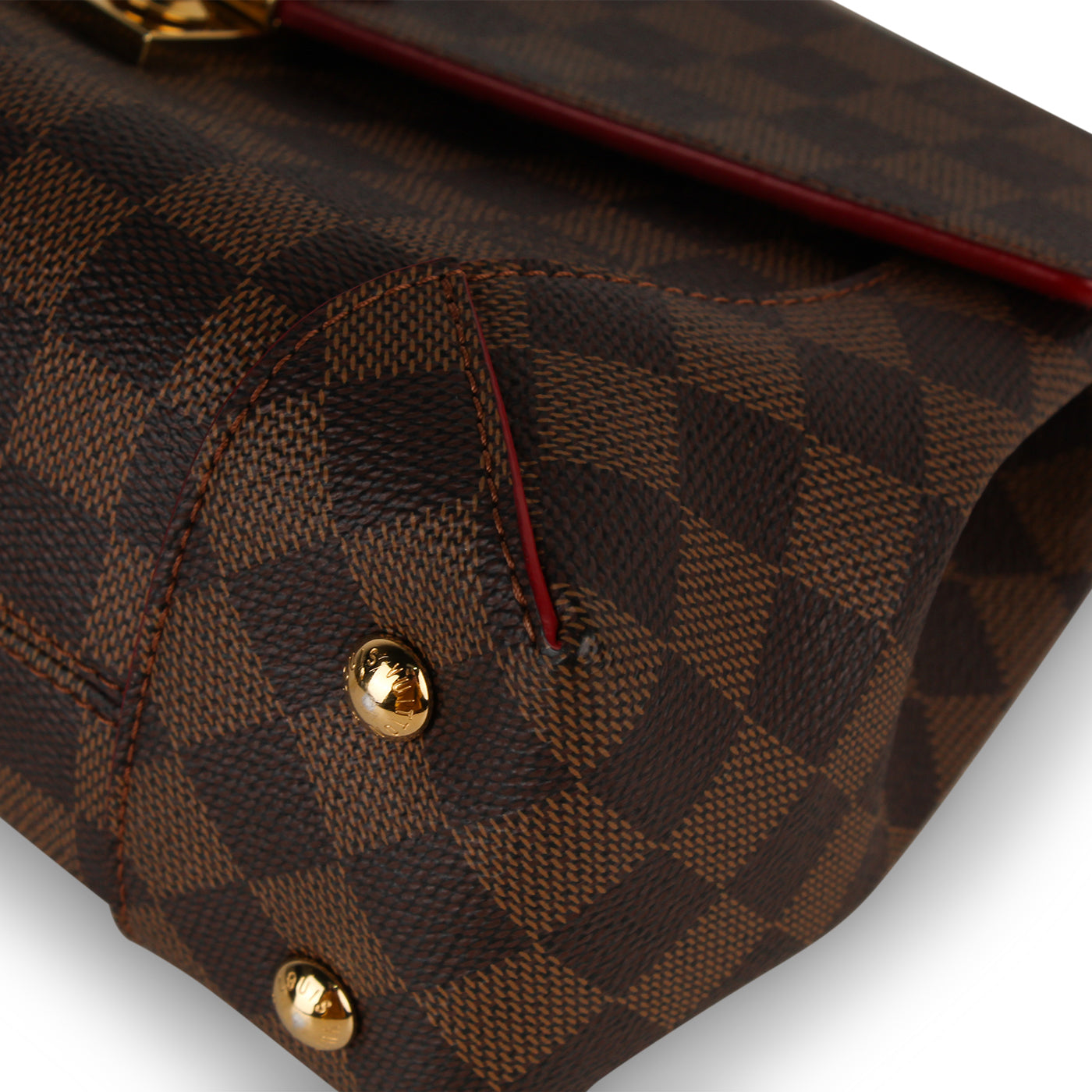 Louis Vuitton Caissa Clutch Cerise - Damier Ebene