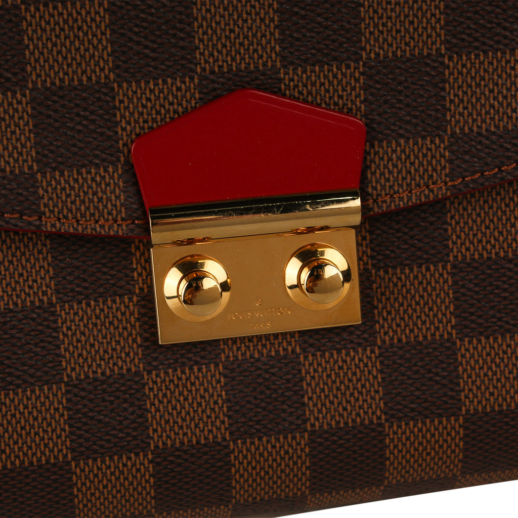 Louis Vuitton Caissa Clutch Cerise - Damier Ebene