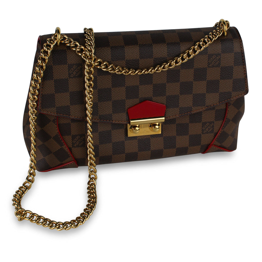 Louis Vuitton Caissa Clutch Cerise - Damier Ebene
