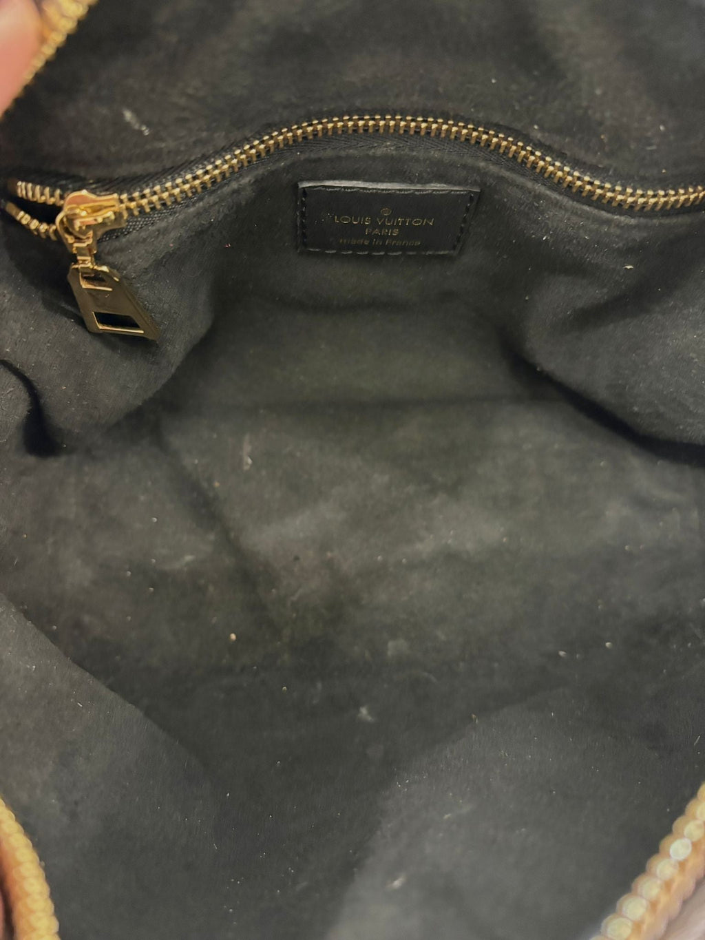 LOUIS VUITTON MONOGRAM CANVAS & LEATHER PETITE MALLE SOUPLE CROSSBODY