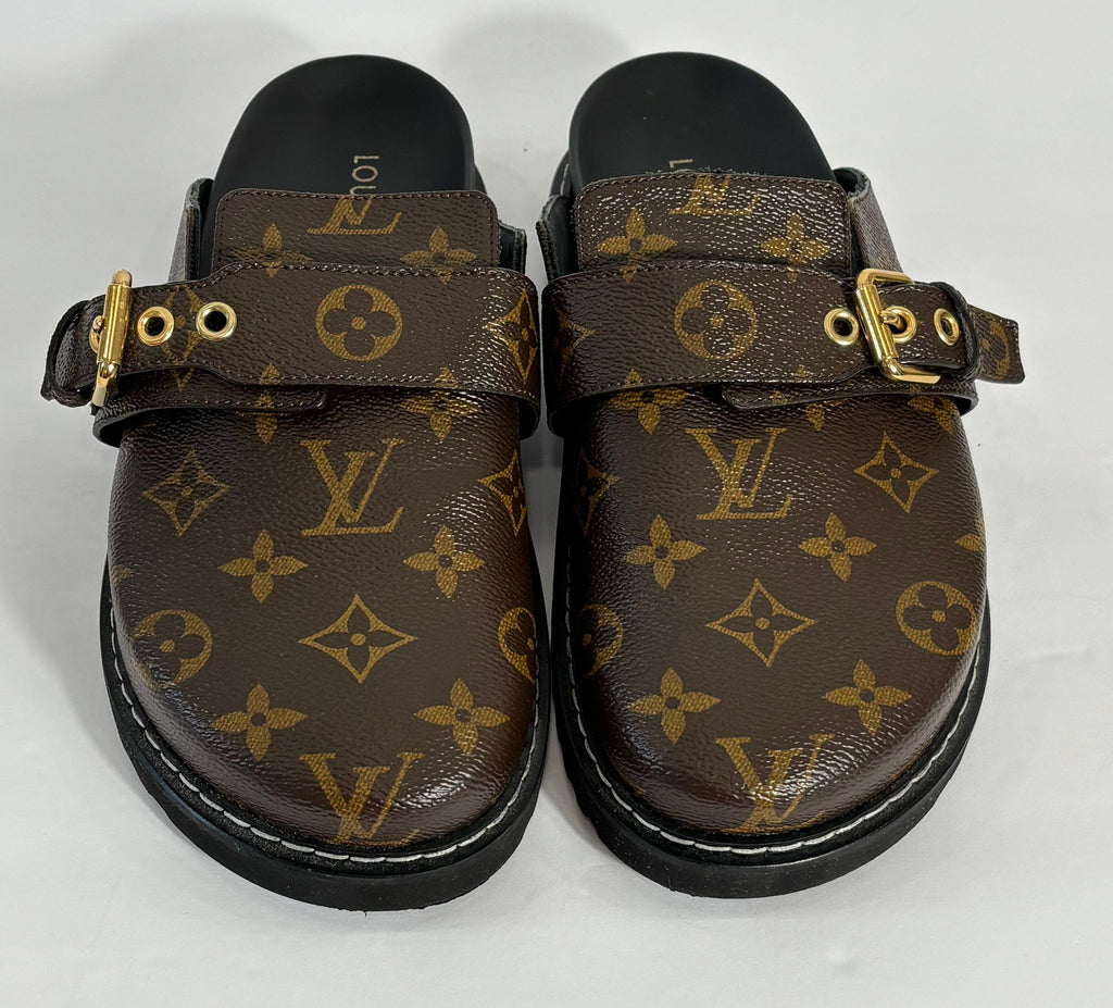 LOUIS VUITTON MONOGRAM COSY FLAT COMFORT MULES
