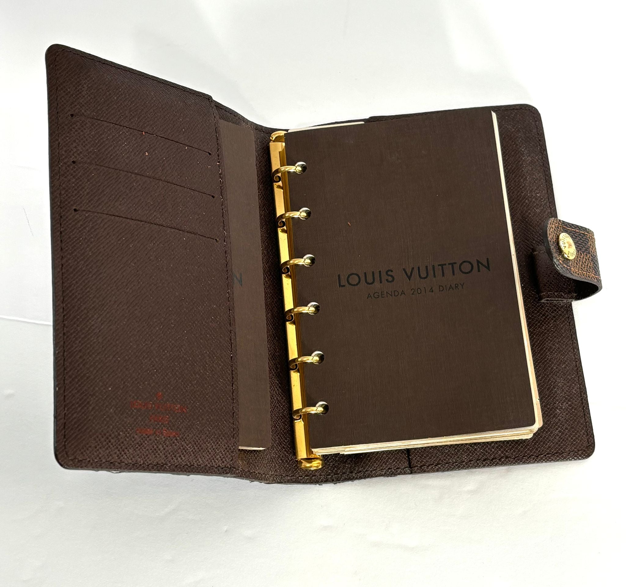 LOUIS VUITTON DAMIER EBENE AGENDA COVER PM