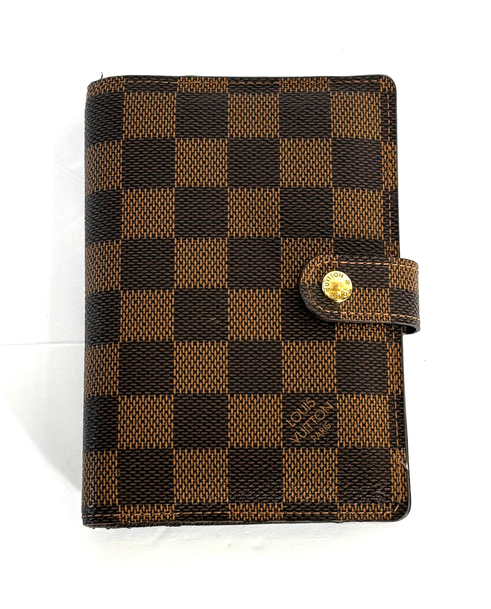 LOUIS VUITTON DAMIER EBENE AGENDA COVER PM
