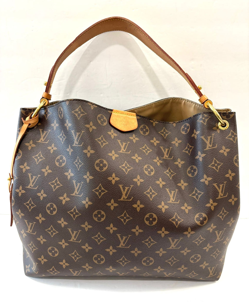LOUIS VUITTON DAMIER EBENE GRACEFUL MM HOBO BAG