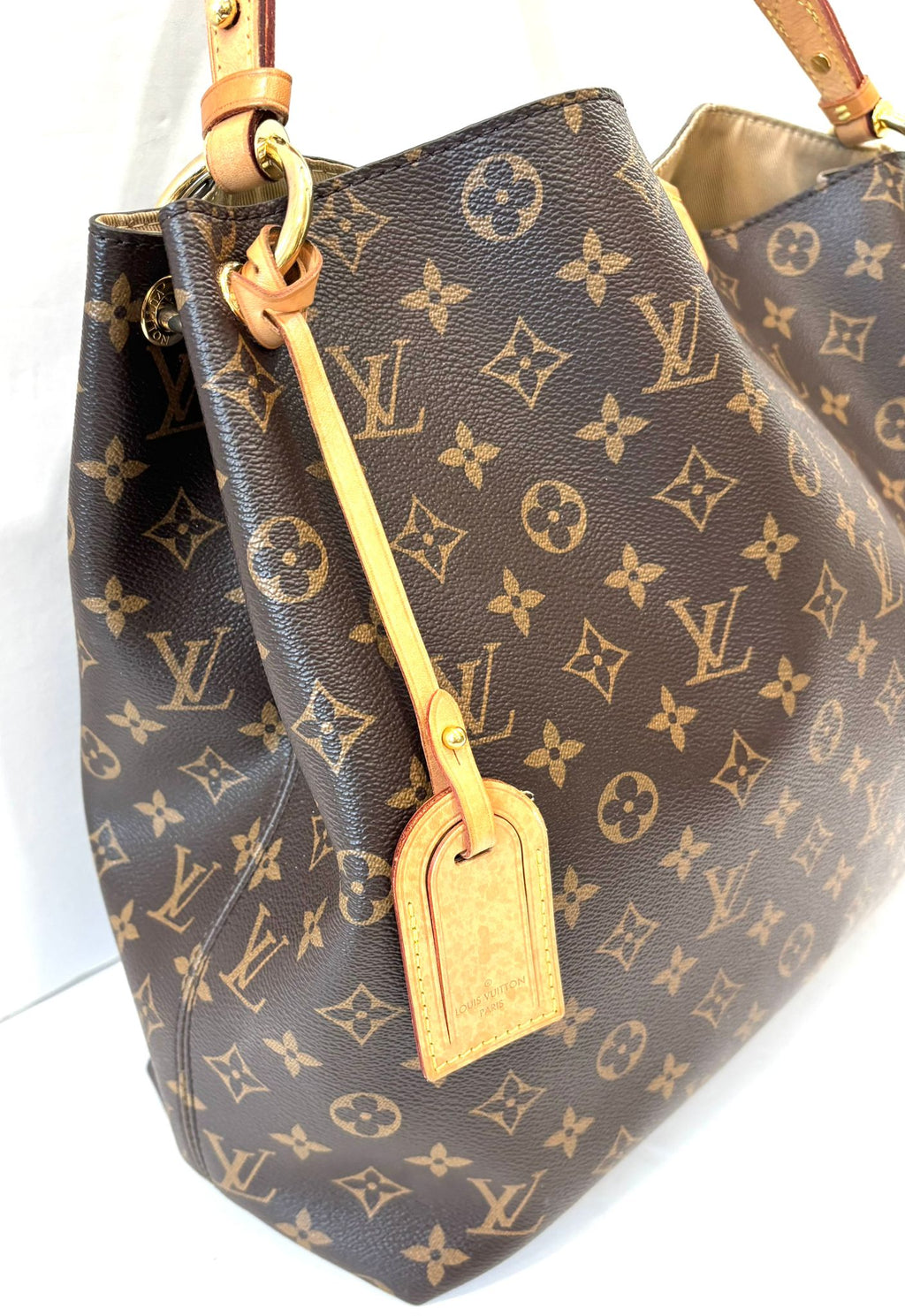 LOUIS VUITTON DAMIER EBENE GRACEFUL MM HOBO BAG