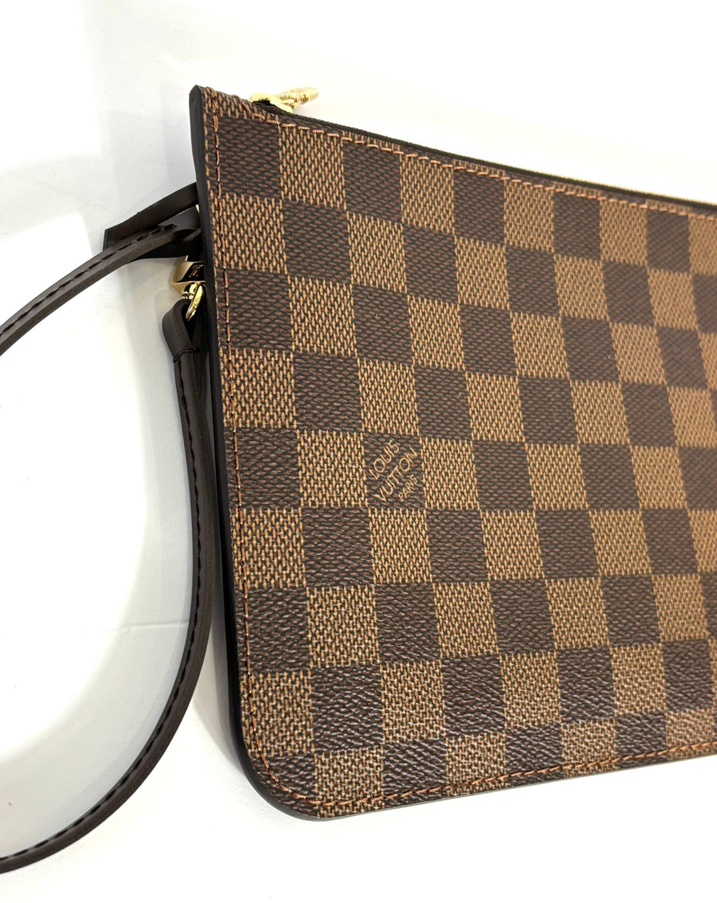 LOUIS VUITTON DAMIER EBENE NEVERFULL MM POCHETTE