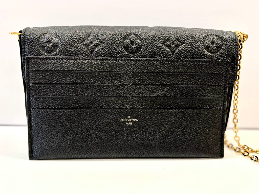 LOUIS VUITTON FELICIE MONOGRAM EMPREINTE LEATHER POCHETTE