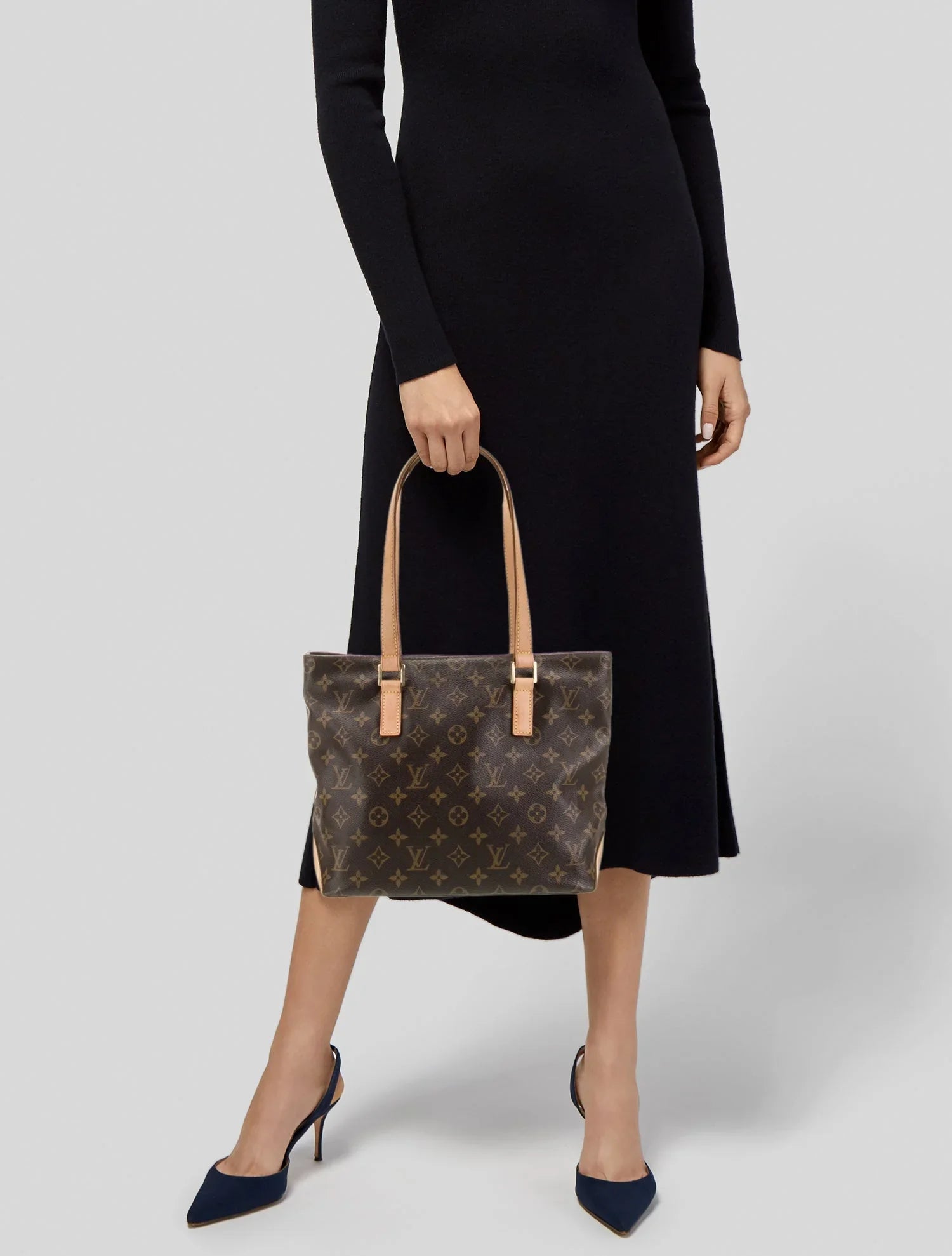 LOUIS VUITTON LV MONOGRAM CABAS PLANO VINTAGE TOTE
