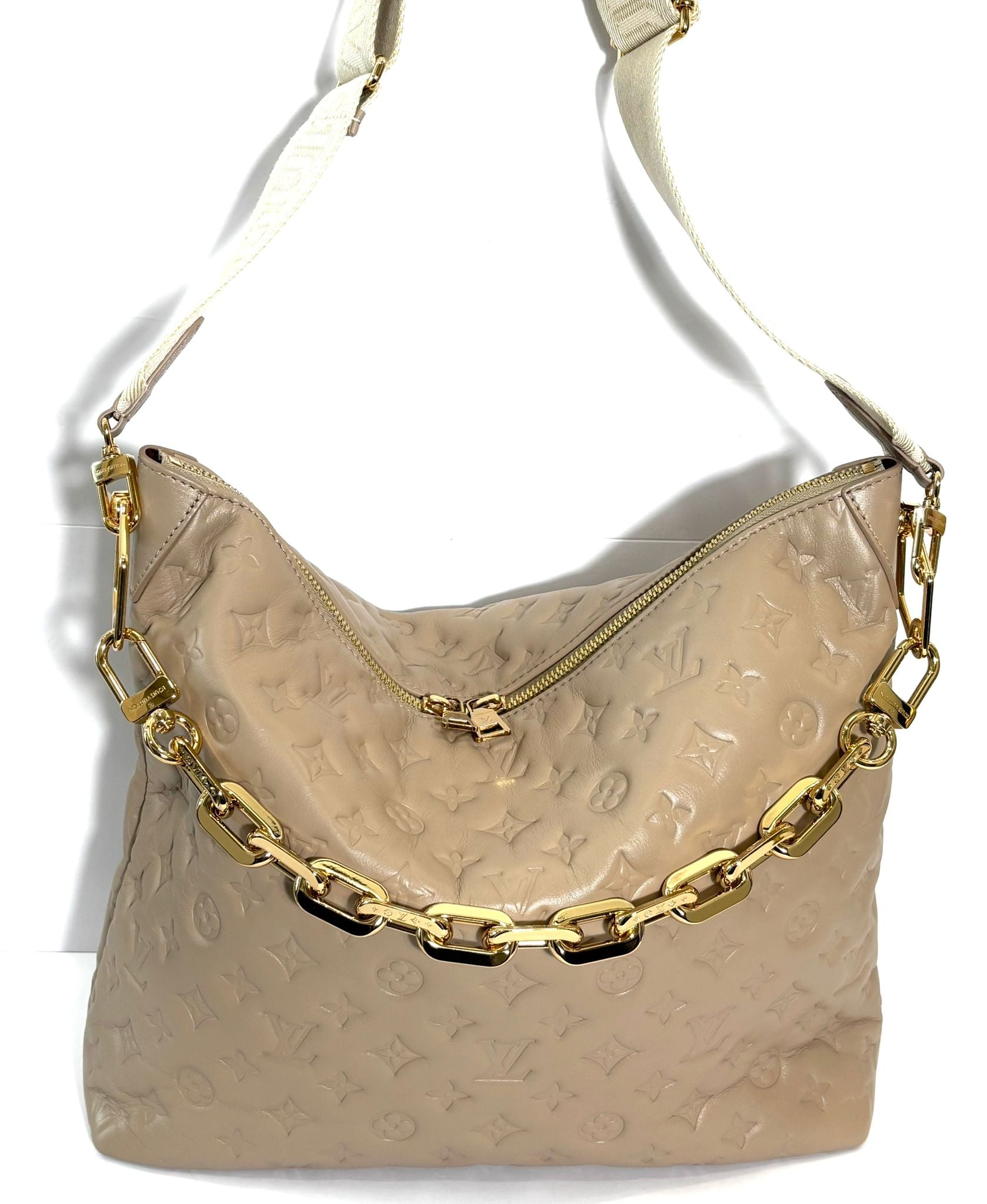 LOUIS VUITTON LV MONOGRAM COUSSIN MM HOBO BAG