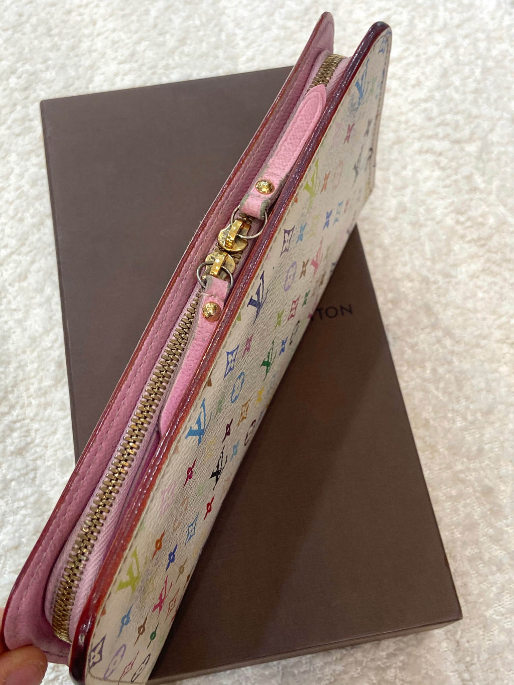 LOUIS VUITTON MULTICOLOR INSOLITE WALLET PINK