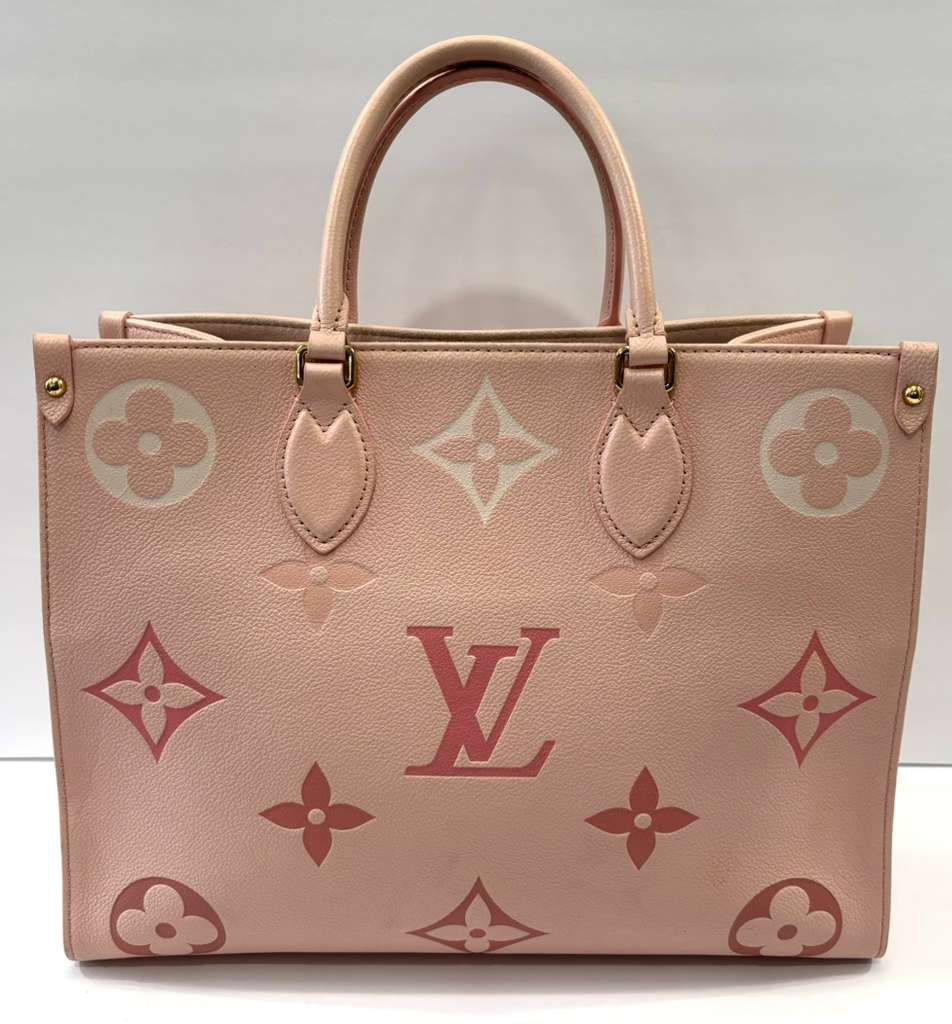 LOUIS VUITTON ONTHEGO MM BY THE POOL EMPREINTE TOTE BAG
