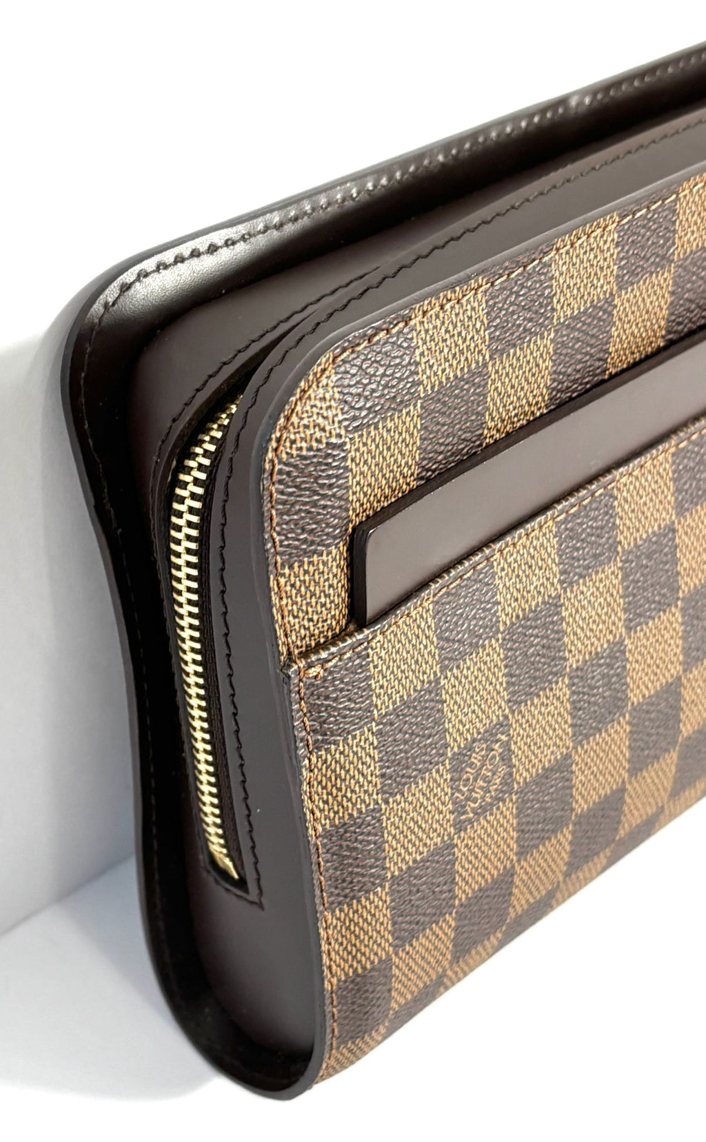LOUIS VUITTON POCHETTE SAINT LOUIS DAMIER EBENE CLUTCH