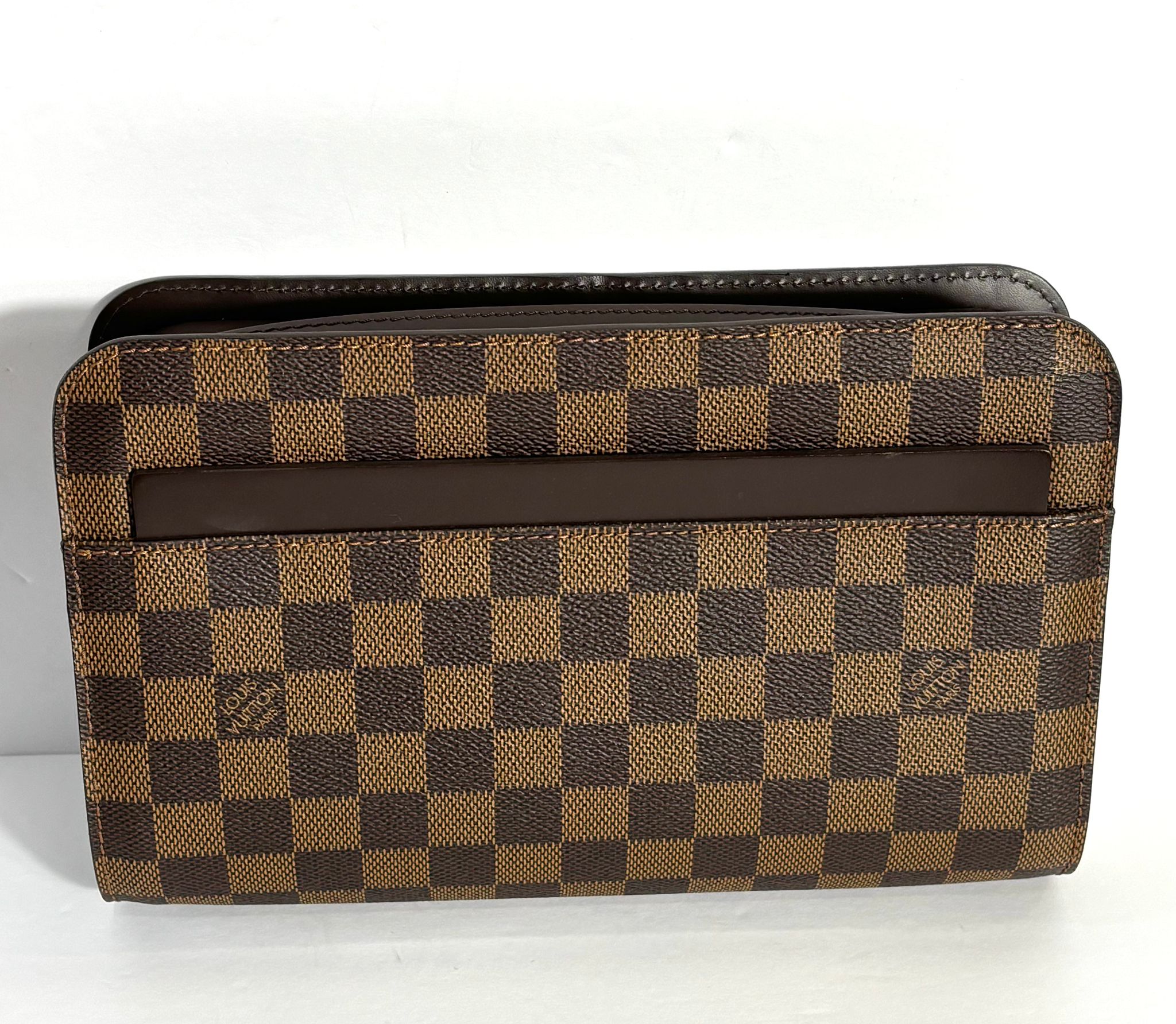 LOUIS VUITTON POCHETTE SAINT LOUIS DAMIER EBENE CLUTCH