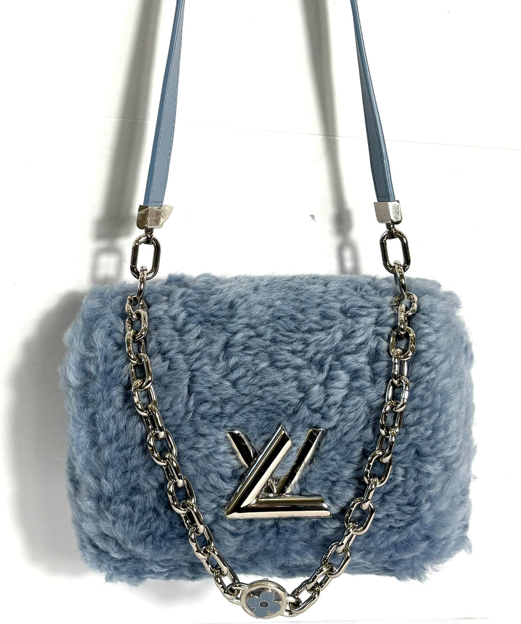 LOUIS VUITTON TWIST SHEARLING MM HANDBAG