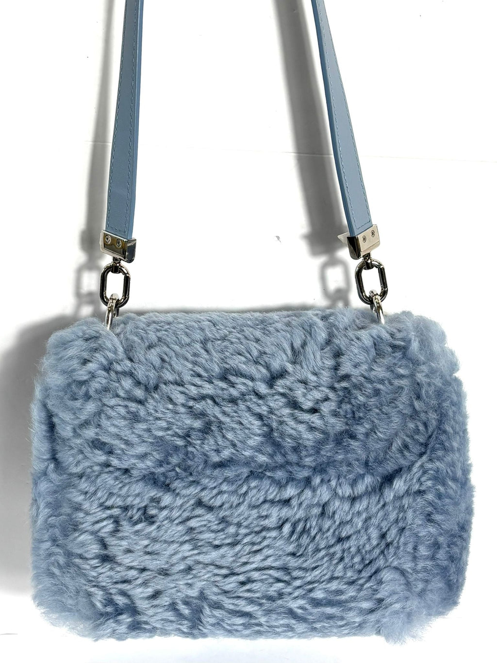 LOUIS VUITTON TWIST SHEARLING MM HANDBAG