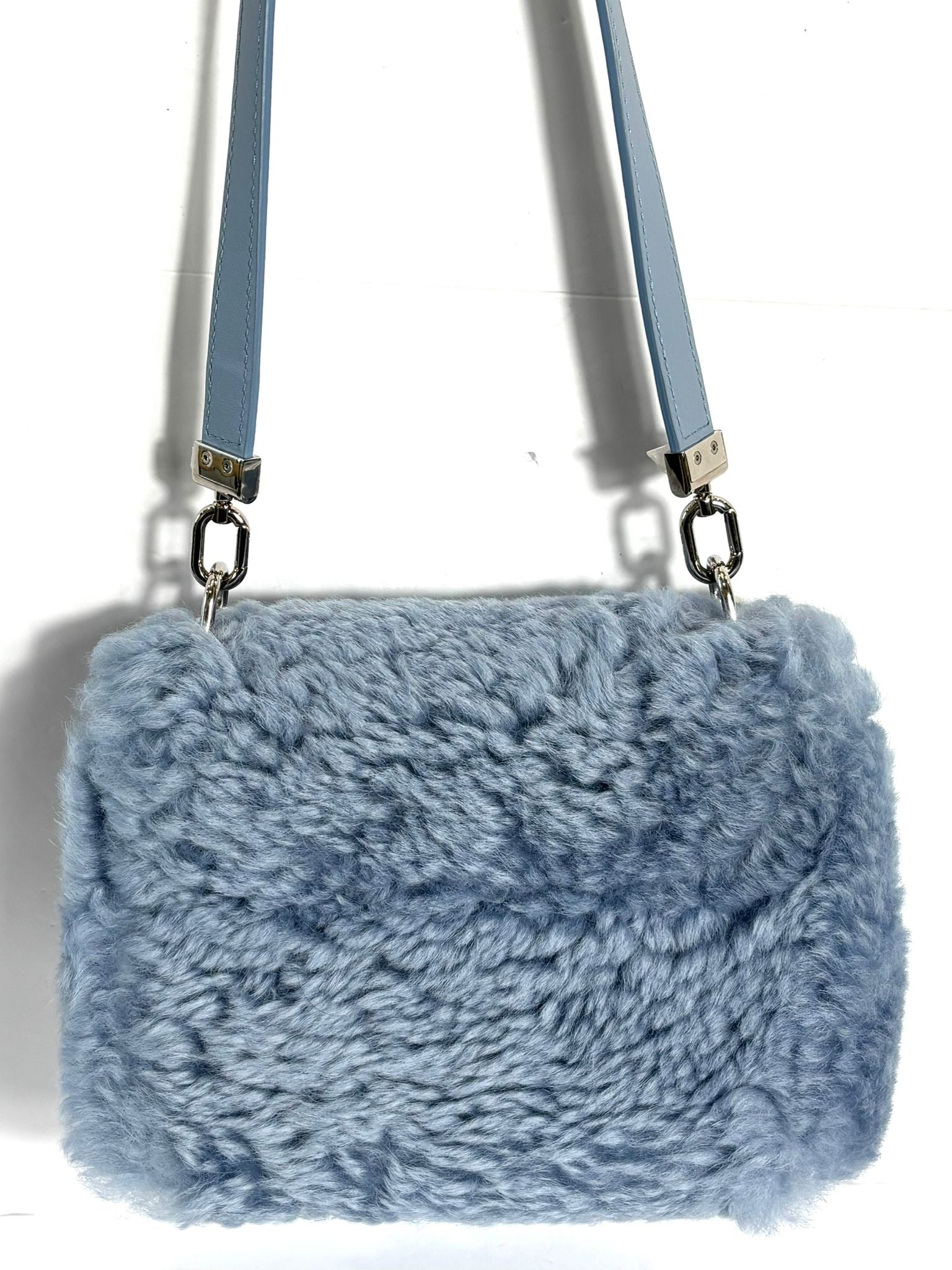 LOUIS VUITTON TWIST SHEARLING MM HANDBAG