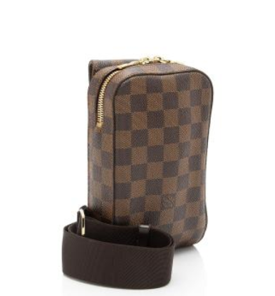 LOUIS VUITTON VINTAGE DAMIER EBENE GERONIMOS SLING BAG