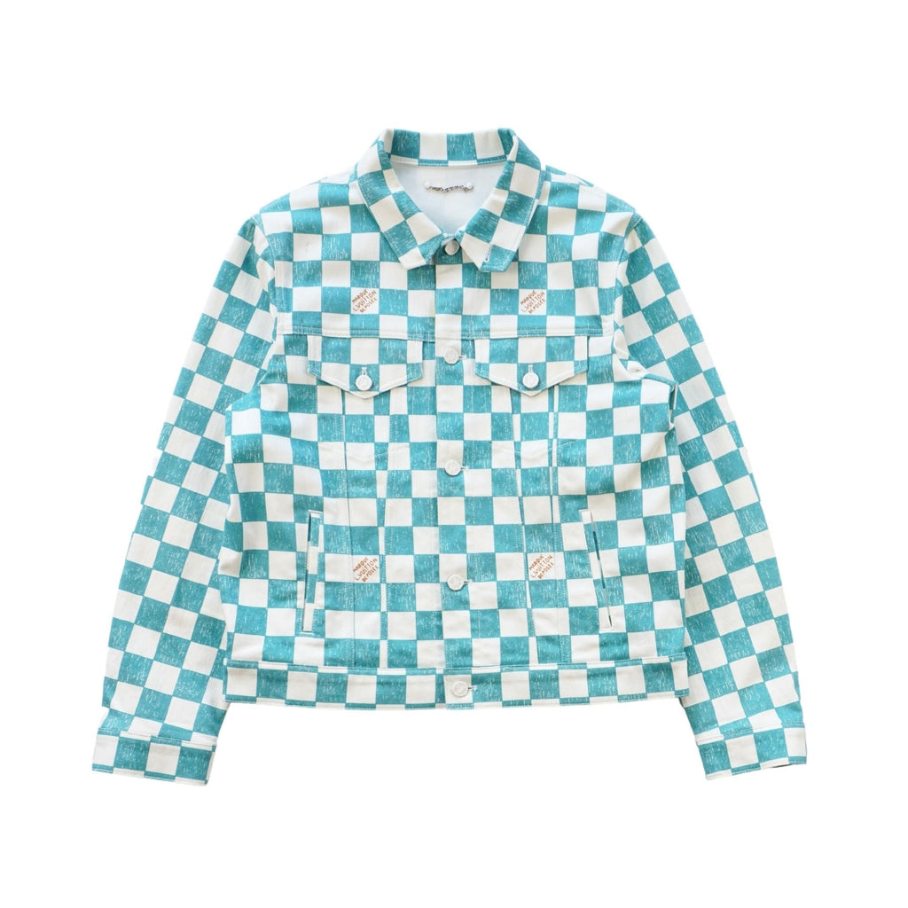 Louis Vuitton 'Damier Denim Trucker' Jacket - Men's 52
