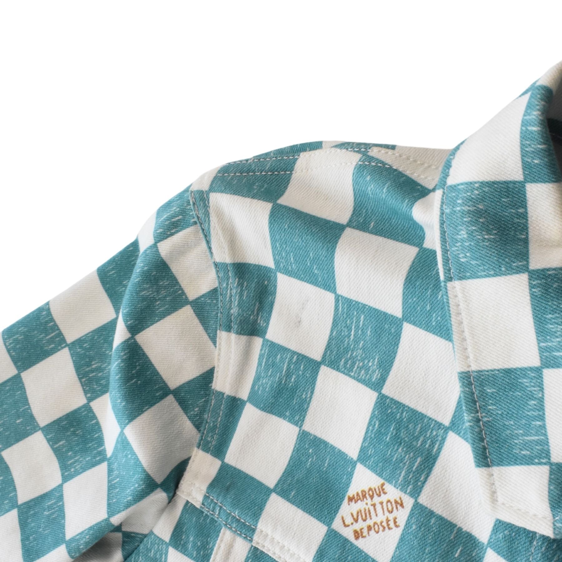 Louis Vuitton 'Damier Denim Trucker' Jacket - Men's 52