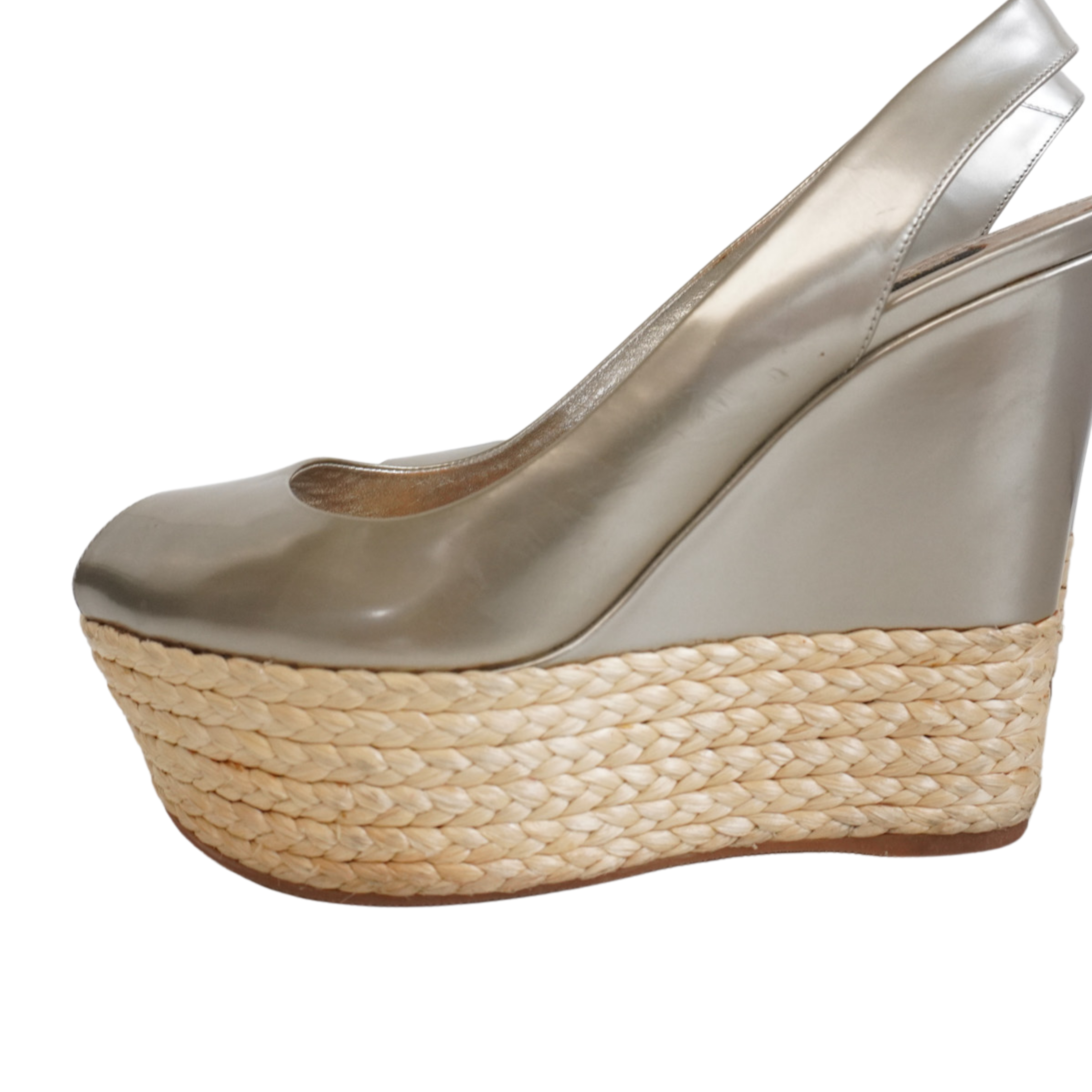 Louis Vuitton 'Lagoon' Espadrille Wedges - Women's 37