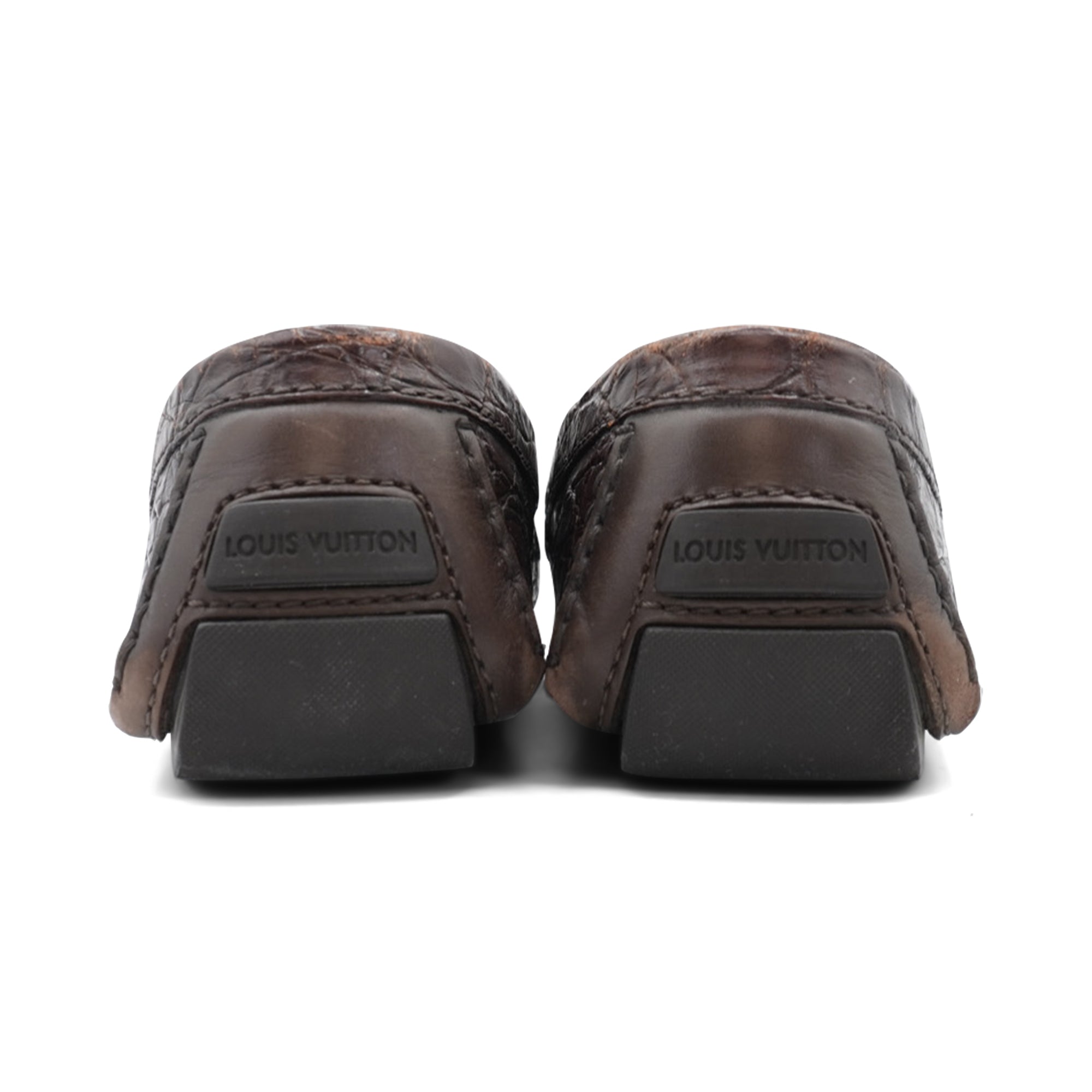 Louis Vuitton 'Monte Carlo' Crocodile Loafers - Men's 8