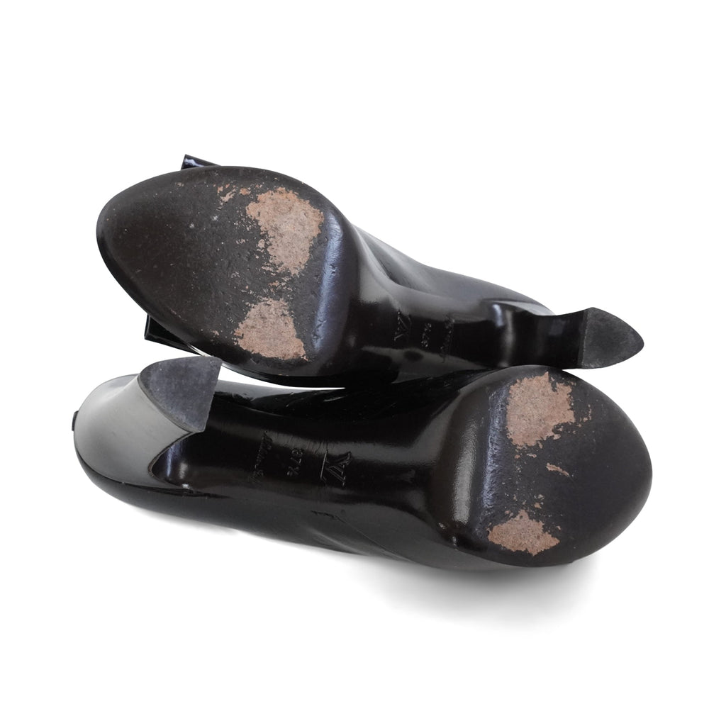 Louis Vuitton 'True' Vernis Platform Heels - Women's 37.5