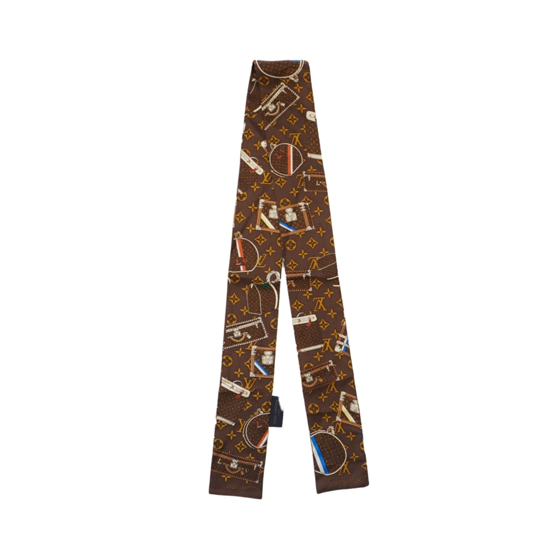 Louis Vuitton 'Trunks' Bandeau Scarf