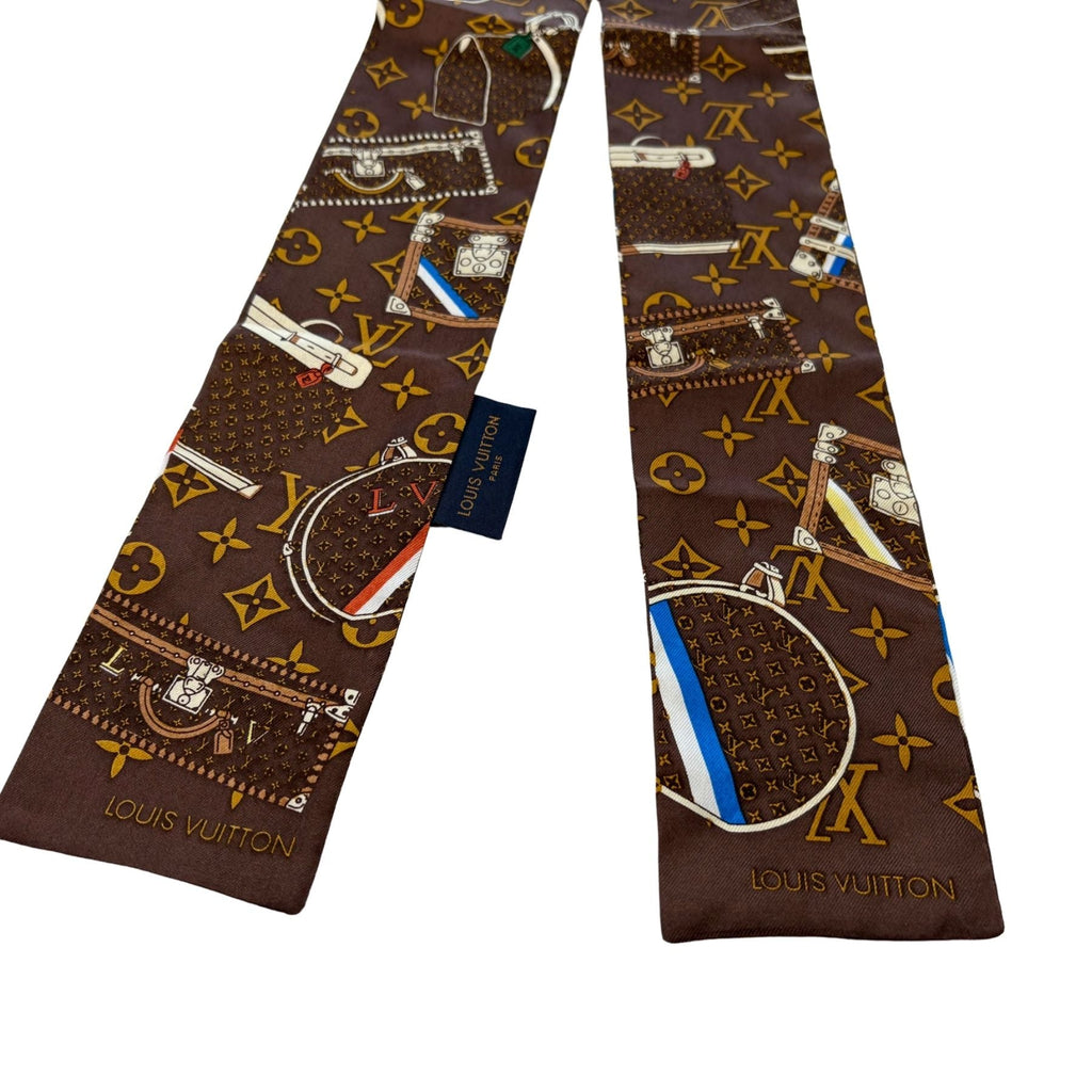 Louis Vuitton 'Trunks' Bandeau Scarf