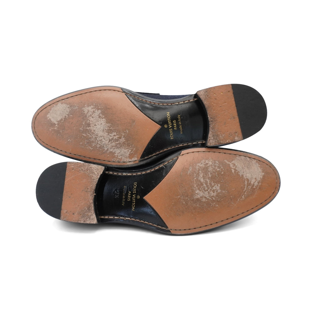 Louis Vuitton 'Saint Germain Denim' Loafers - Men's 7.5