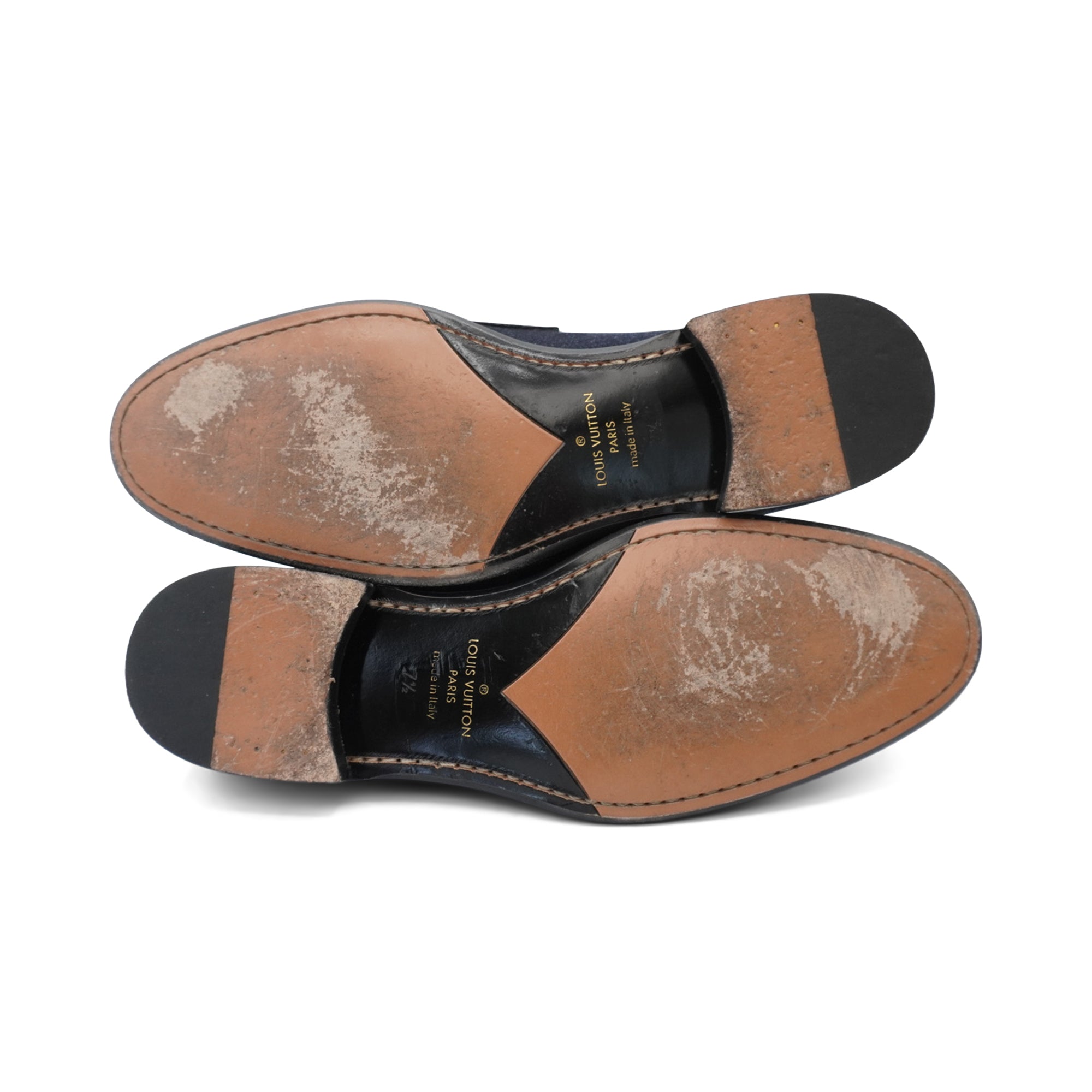 Louis Vuitton 'Saint Germain Denim' Loafers - Men's 7.5