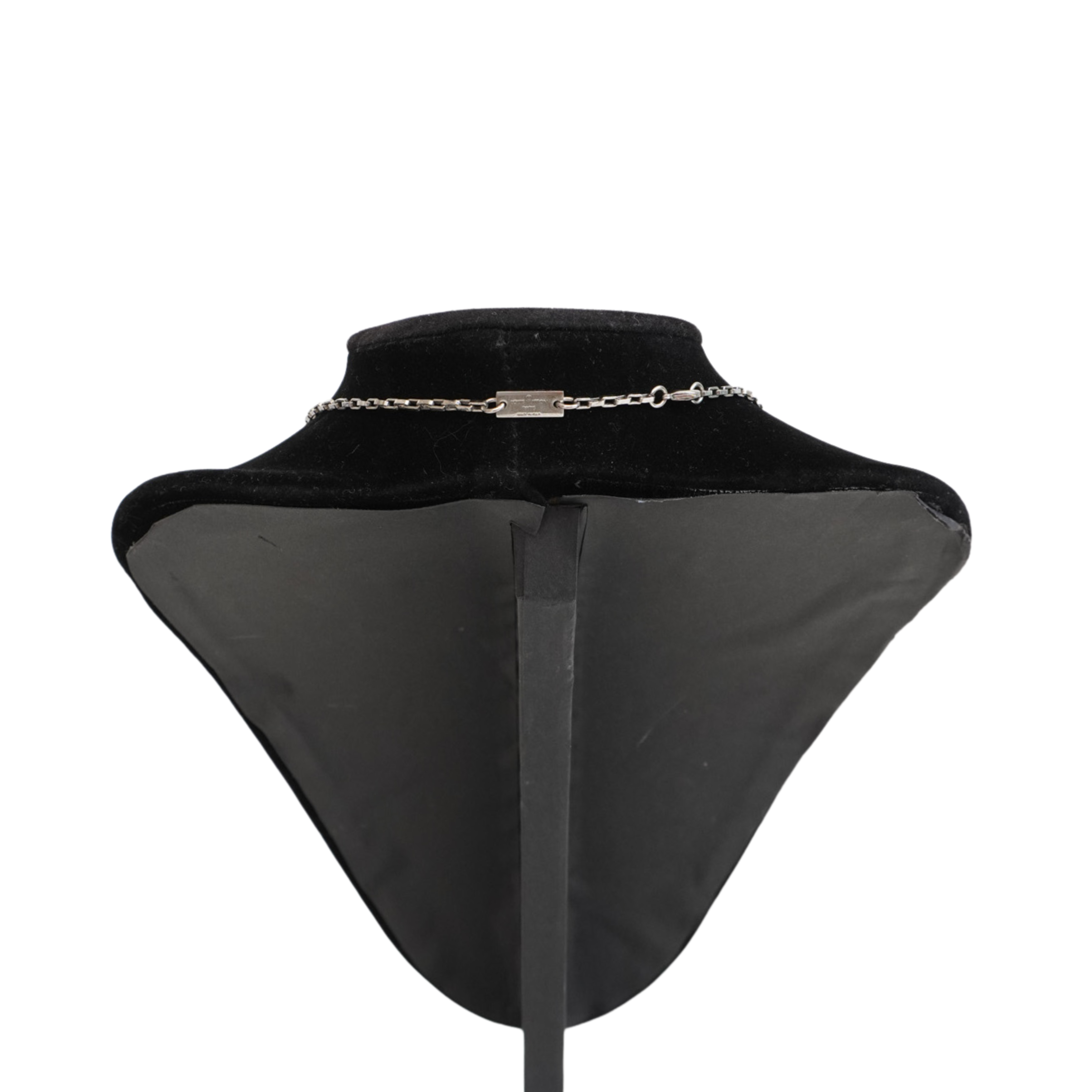 Louis Vuitton 'Damier Black' Pendant Necklace