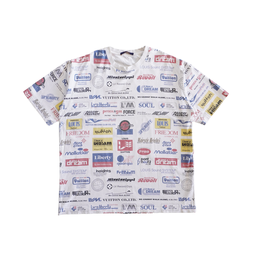 Louis Vuitton 'Logomania' T-Shirt - Men's 5L