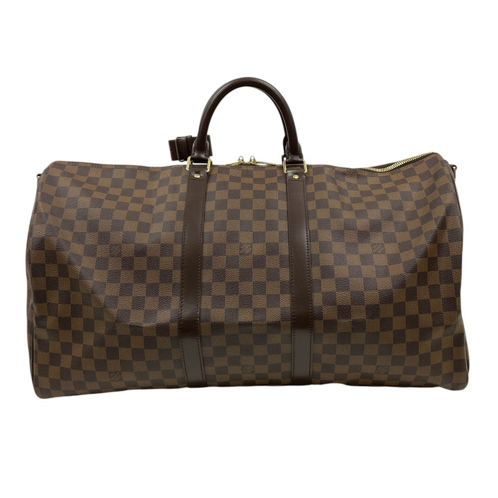 LOUIS VUITTON  DAMIER EBENE KEEPALL BANDOULIERE 55 BAG