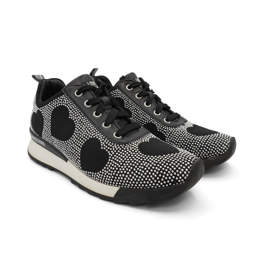 Love Moschino 'Heart Stud' Sneakers - Women's 37