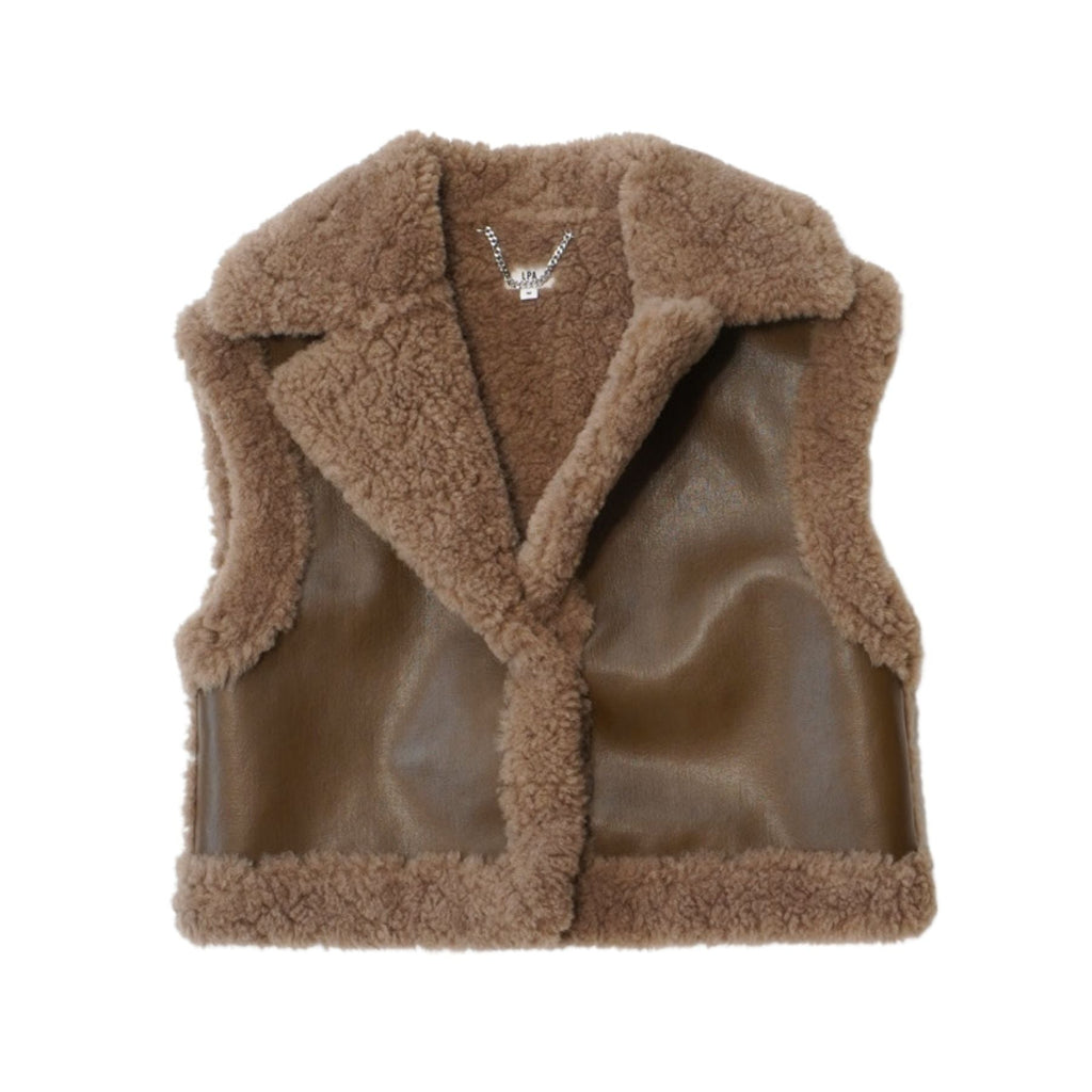 LPA 'Adriano' Convertible Shearling Coat - Women's M