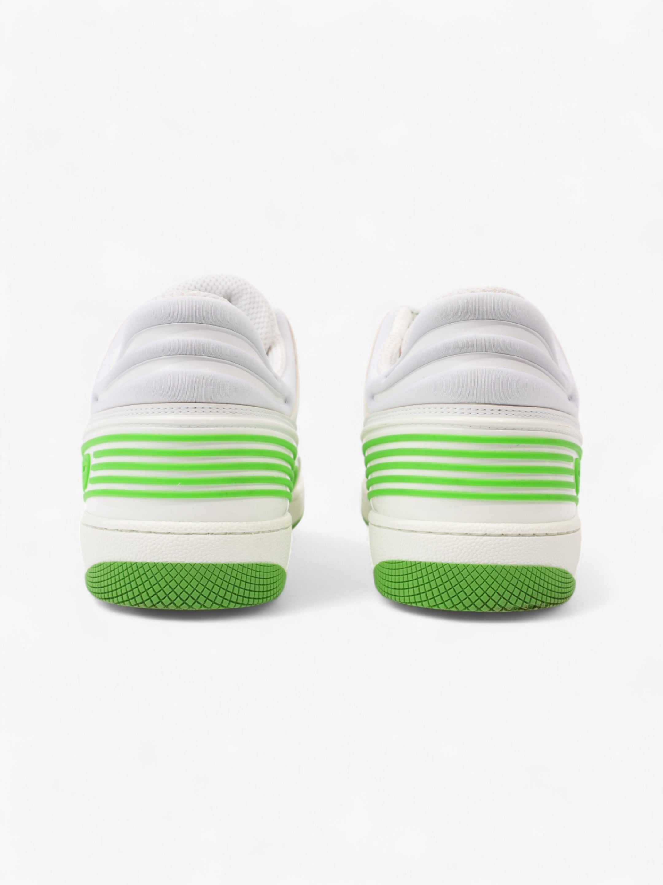 Gucci Basket Sneakers White  / Green Canvas EU 38 UK 5