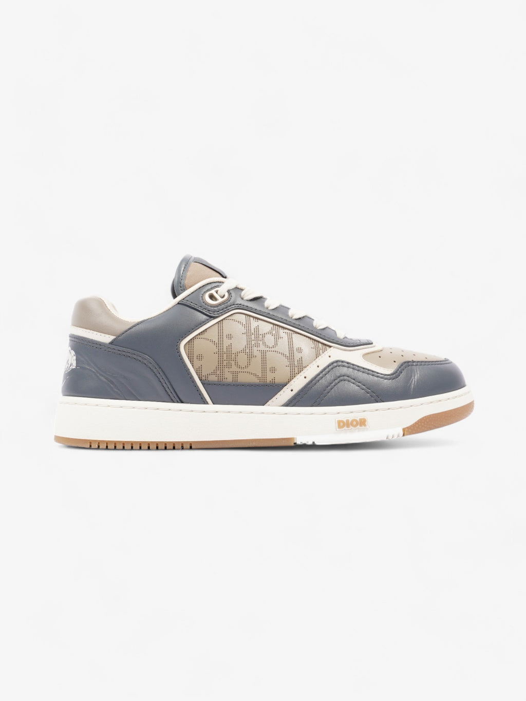 Christian Dior B27 Navy / Brown / White Leather EU 41 UK 7