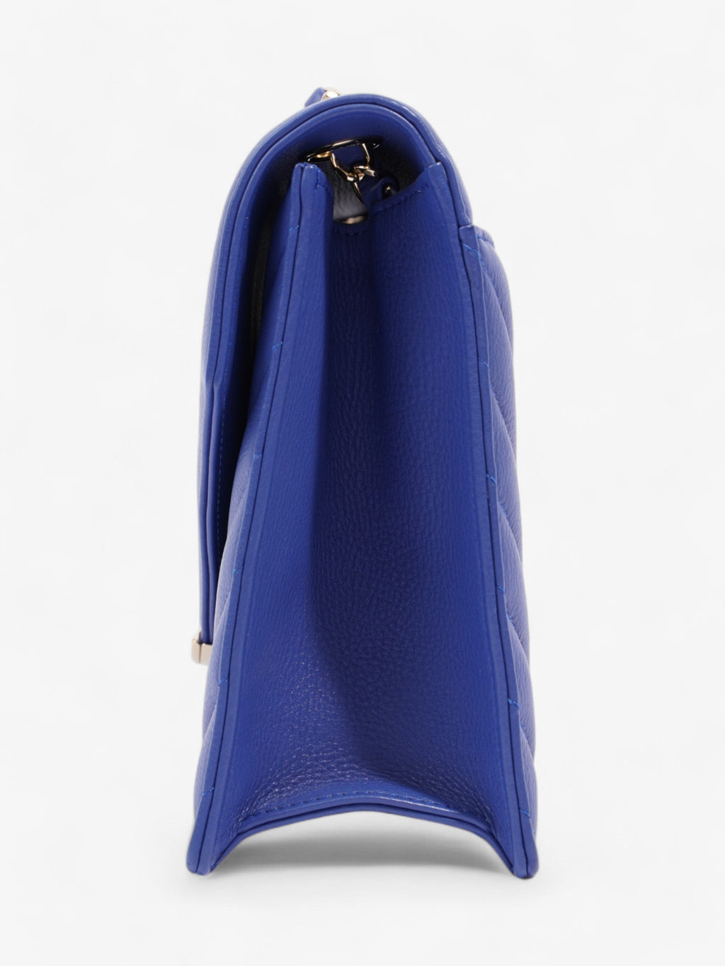 Chanel Envelope Flap Bag Blue Calfskin Leather