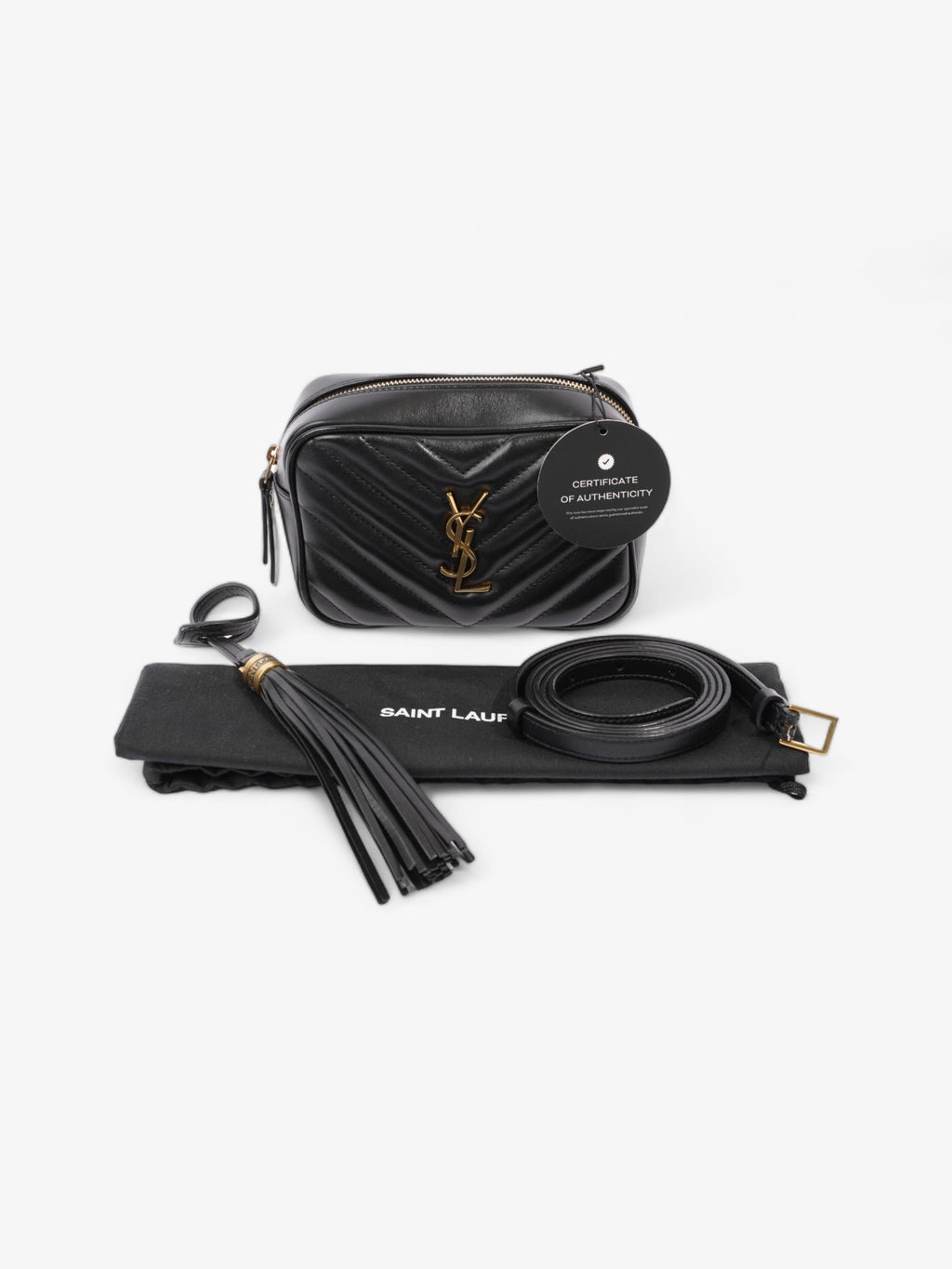 Saint Laurent Lou Belt Bag Black Calfskin Leather